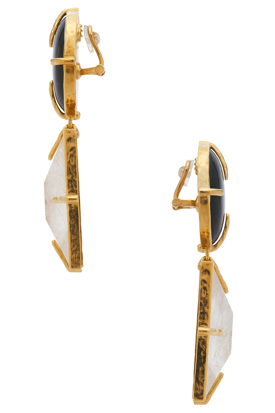 Saint Laurent YSL Oversized Geometric Earrings