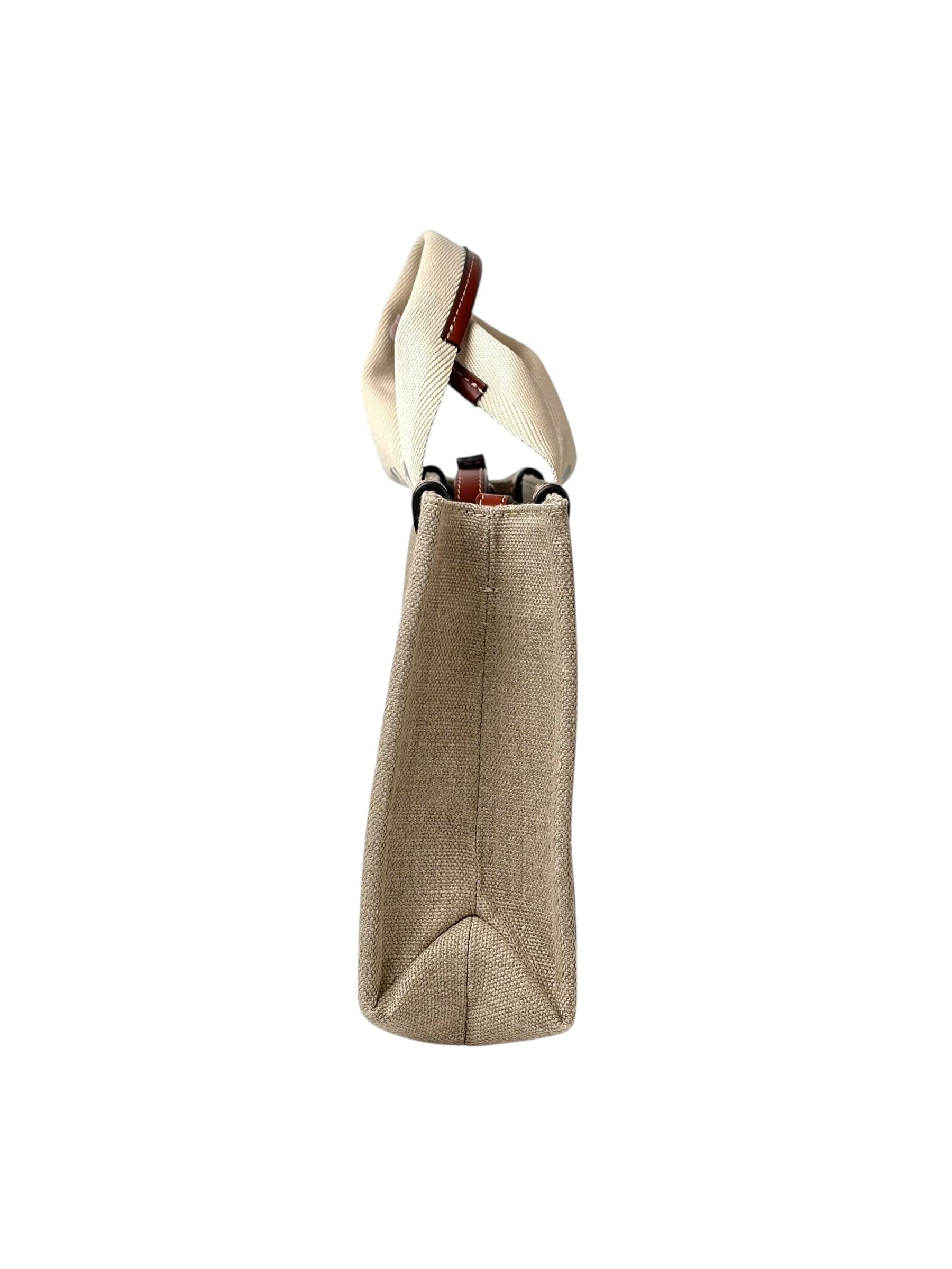 Chloe Woody Small Tote Bag Canvas