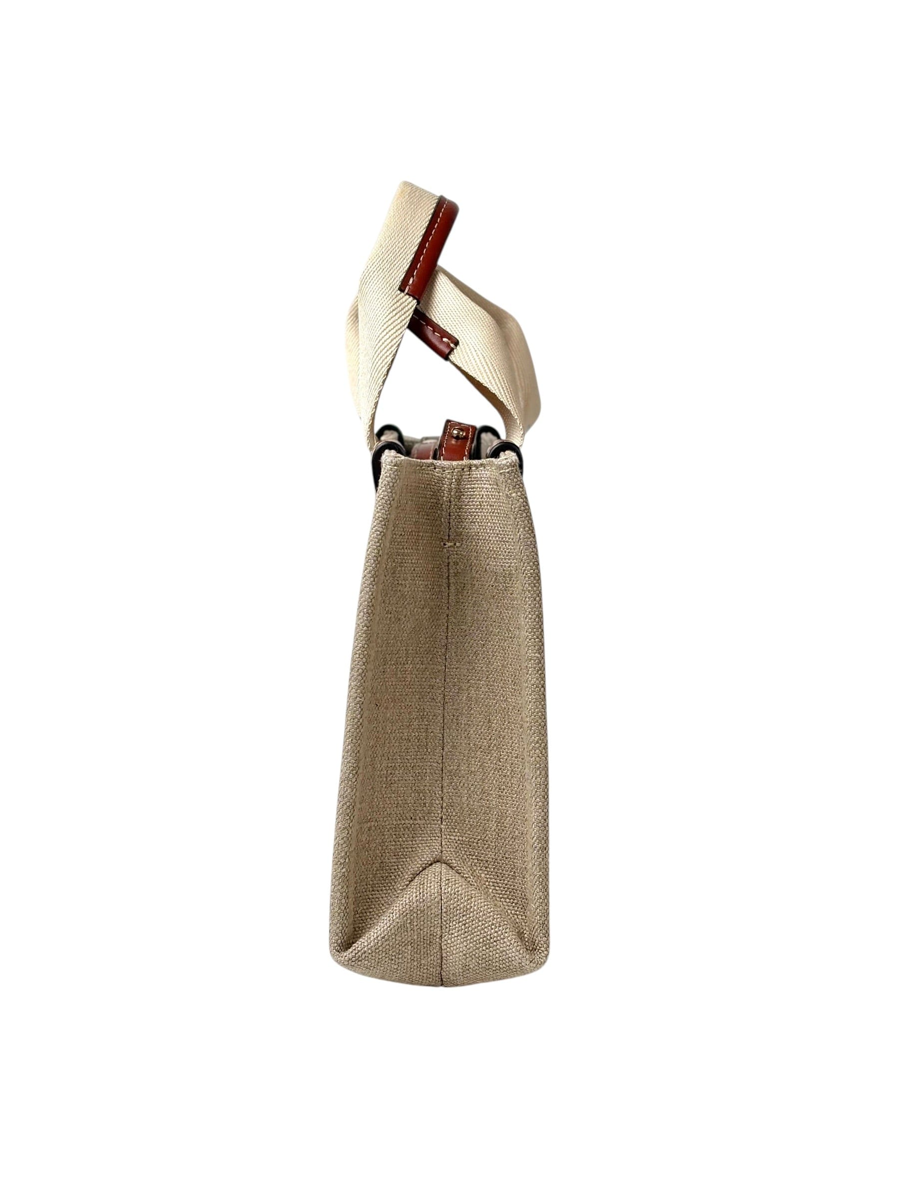 Chloe Woody Small Tote Bag Canvas