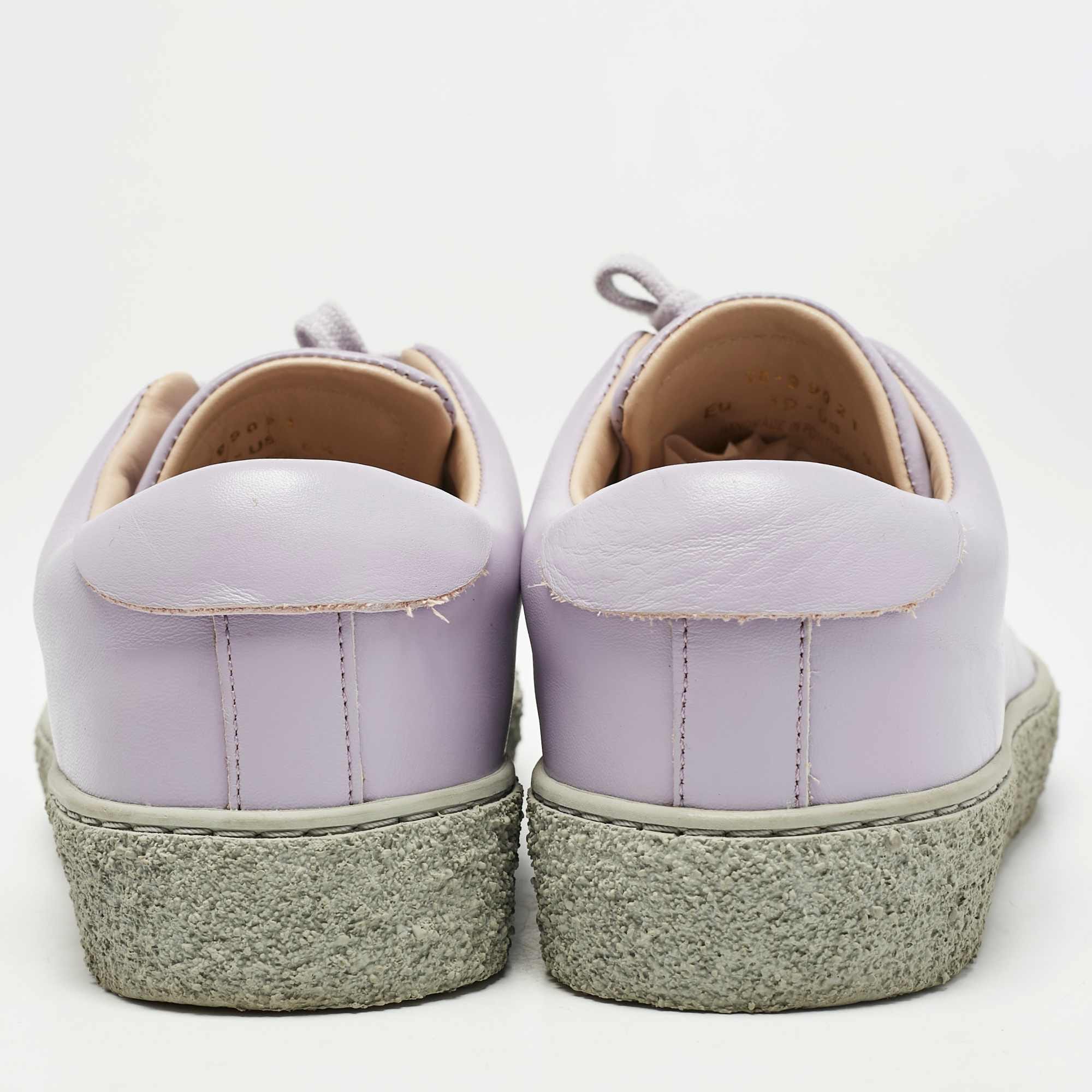 Axel Arigato Purple Leather Lace Up Sneakers
