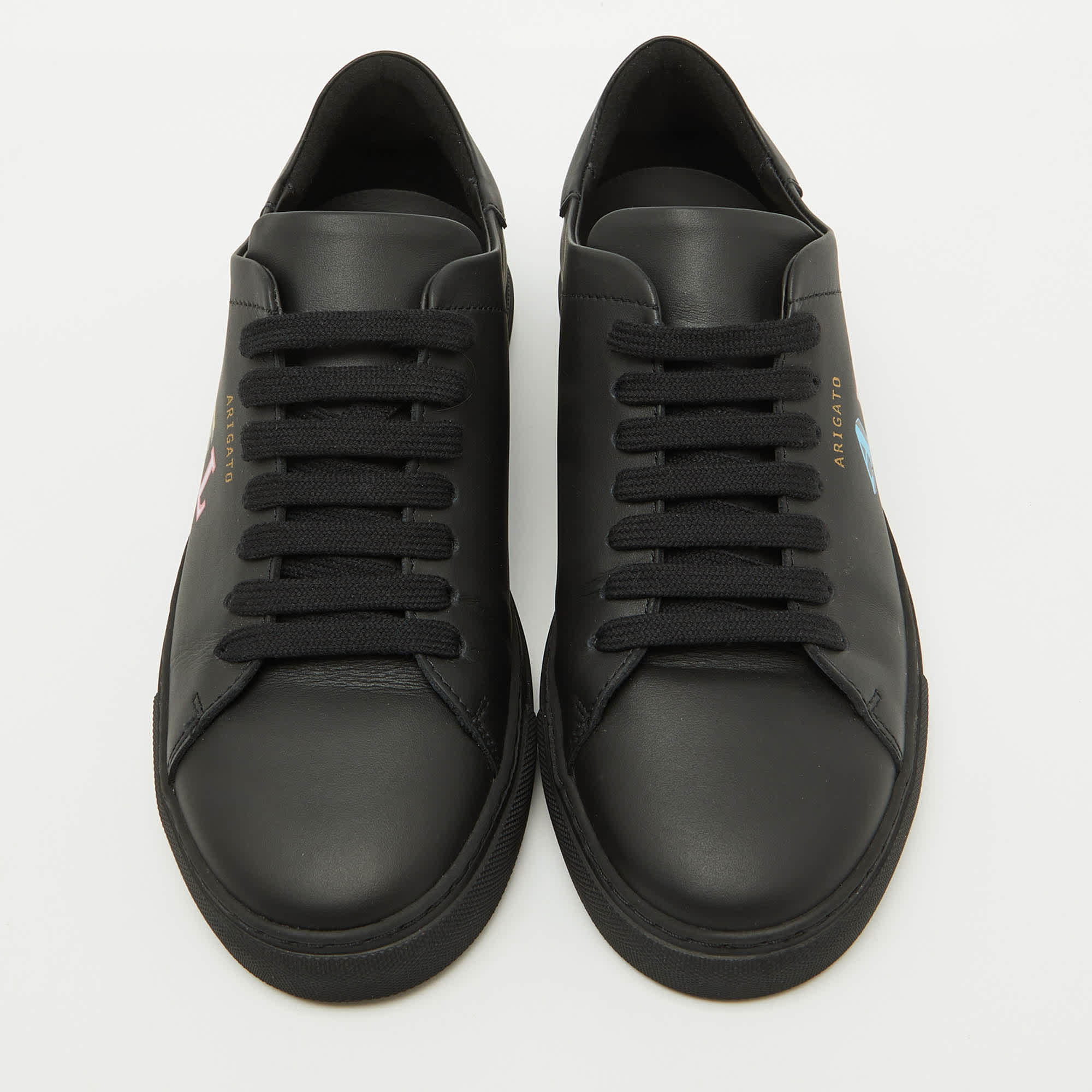 Axel Arigato Black Leather Logo Low Top Sneakers