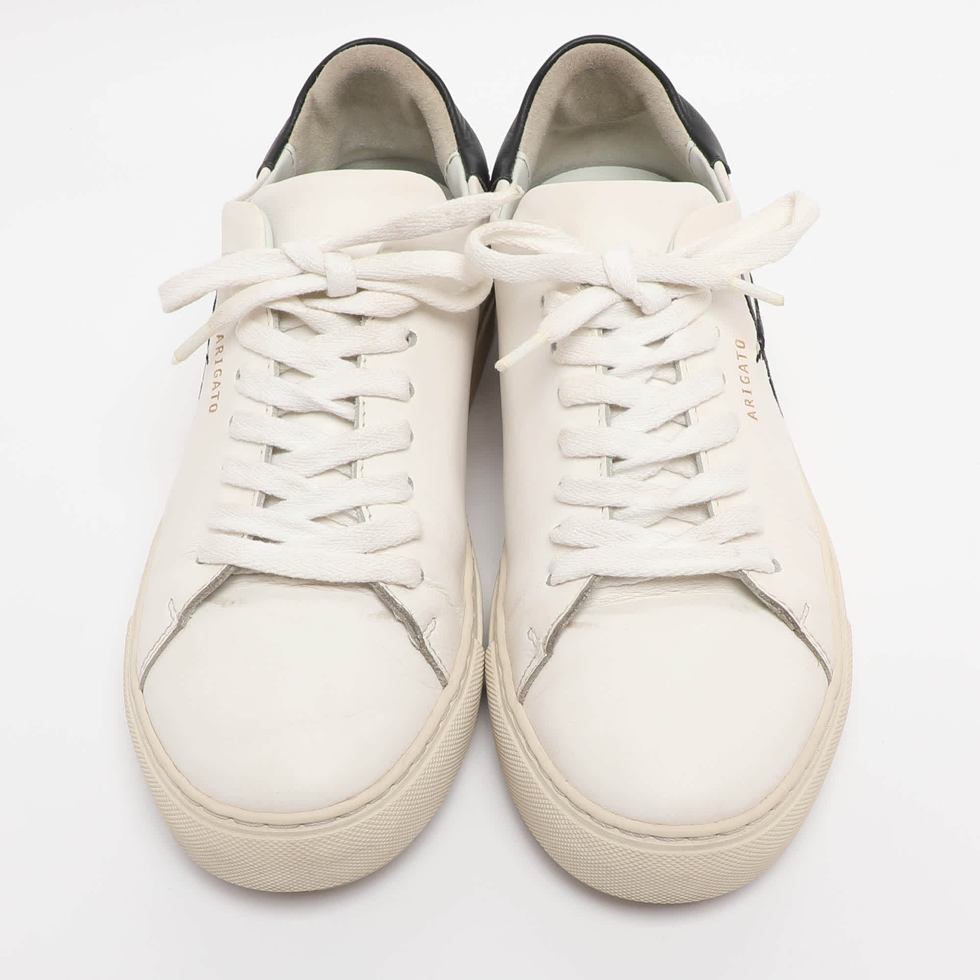 Axel Arigato White Leather Clean 90 Bee Bird Low Top Sneakers