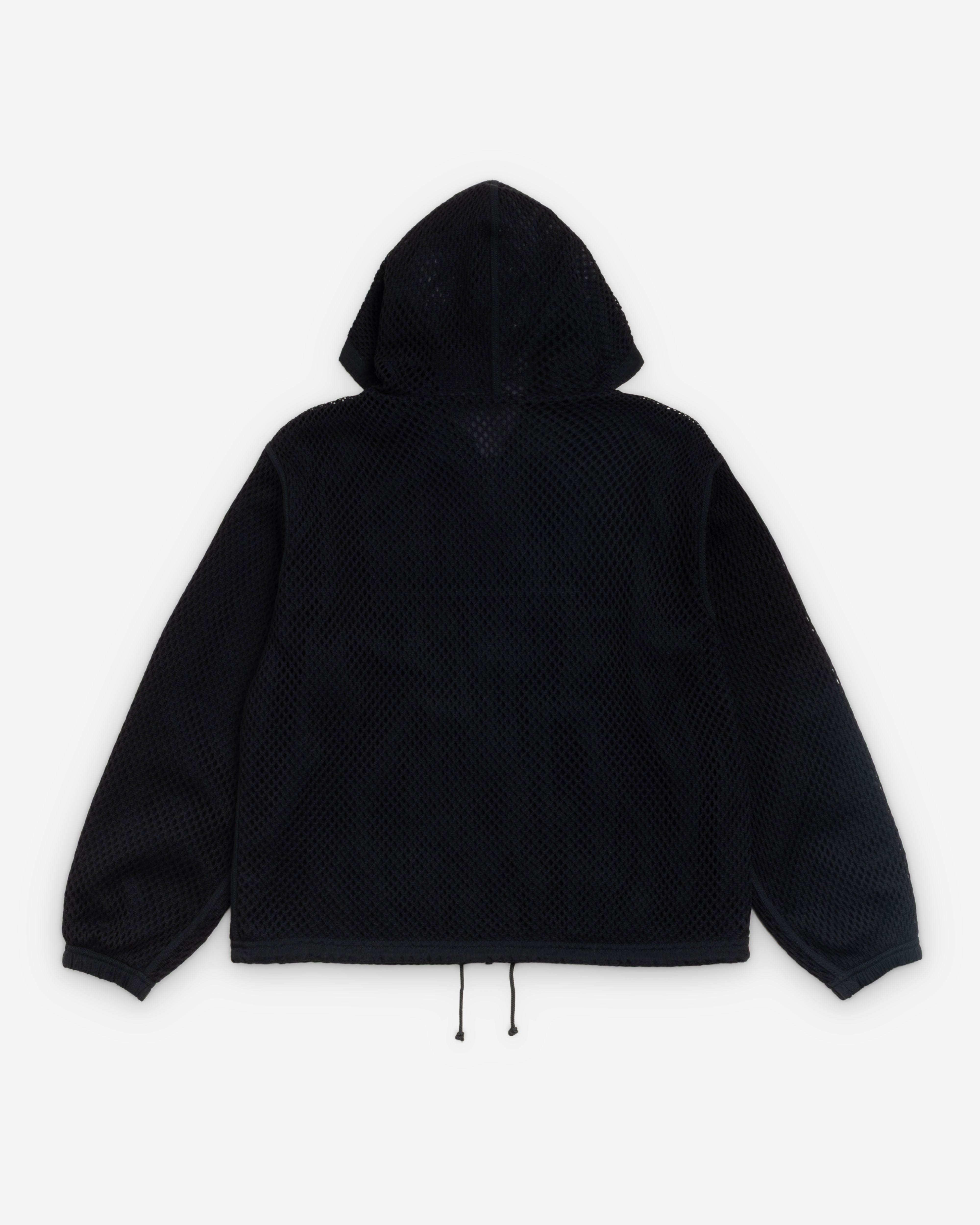 Stüssy - Men's Layered Mesh Hooded Jacket - (Black)