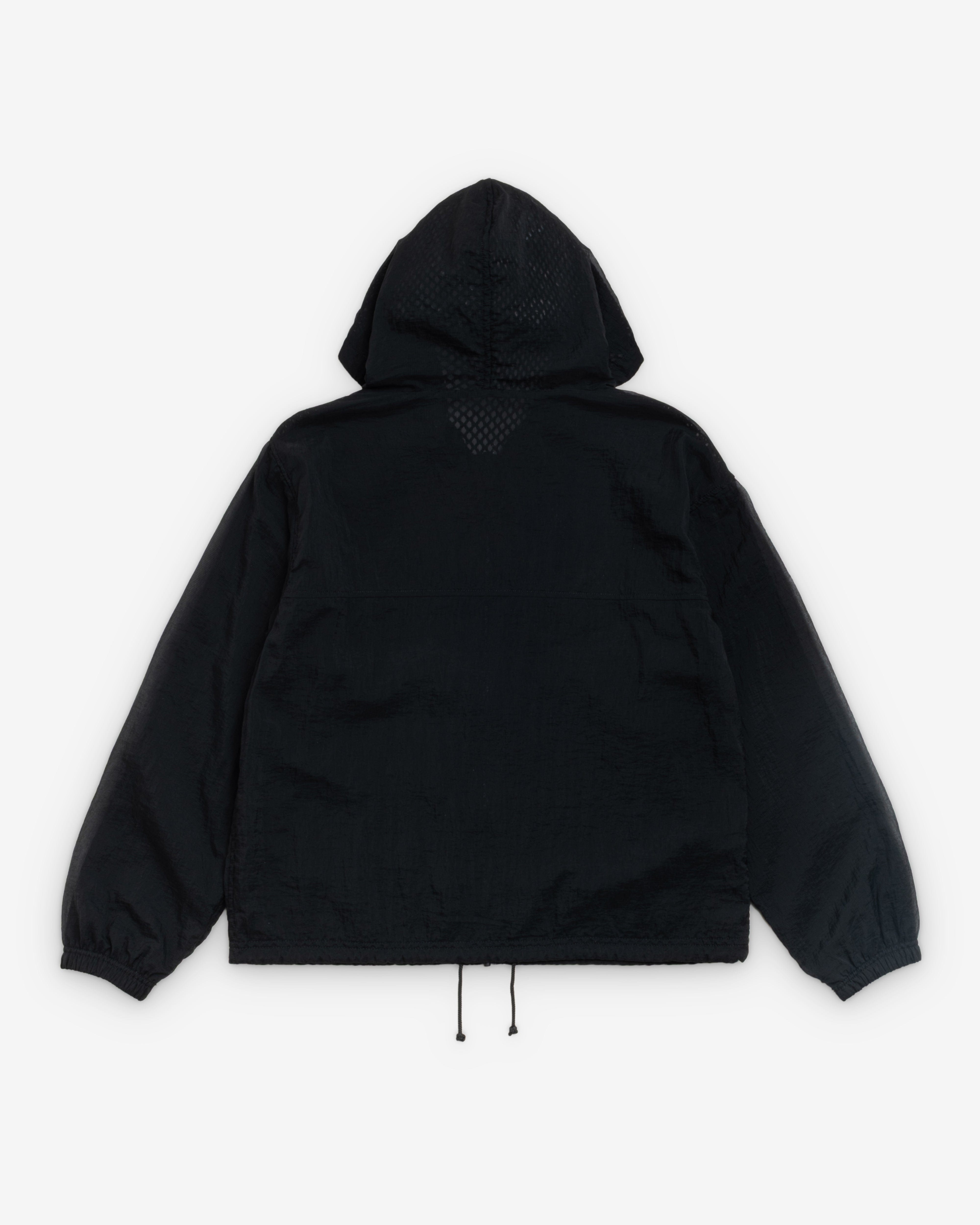 Stüssy - Men's Layered Mesh Hooded Jacket - (Black)