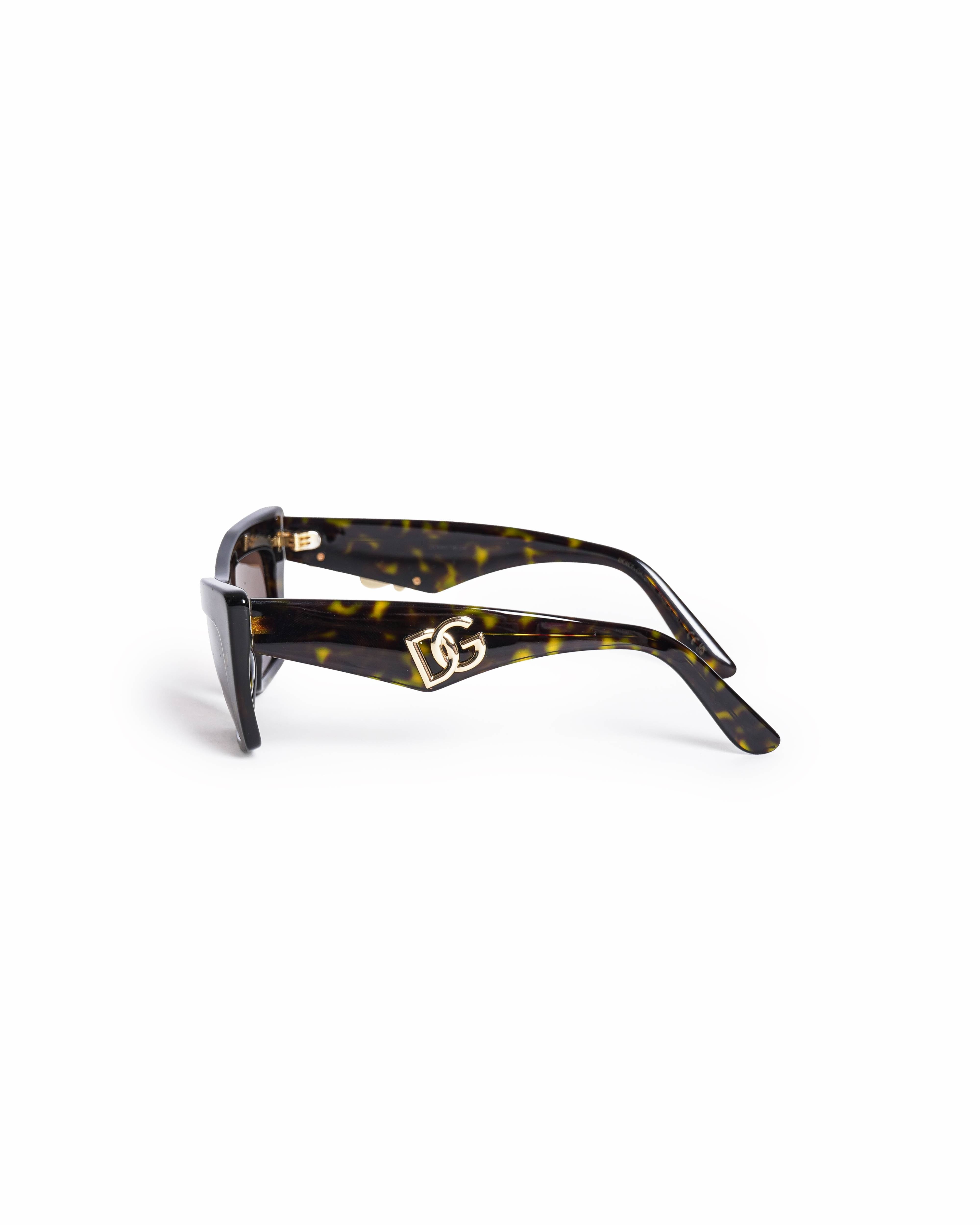 Dolce & Gabbana Square Tortoiseshell Sunglasses