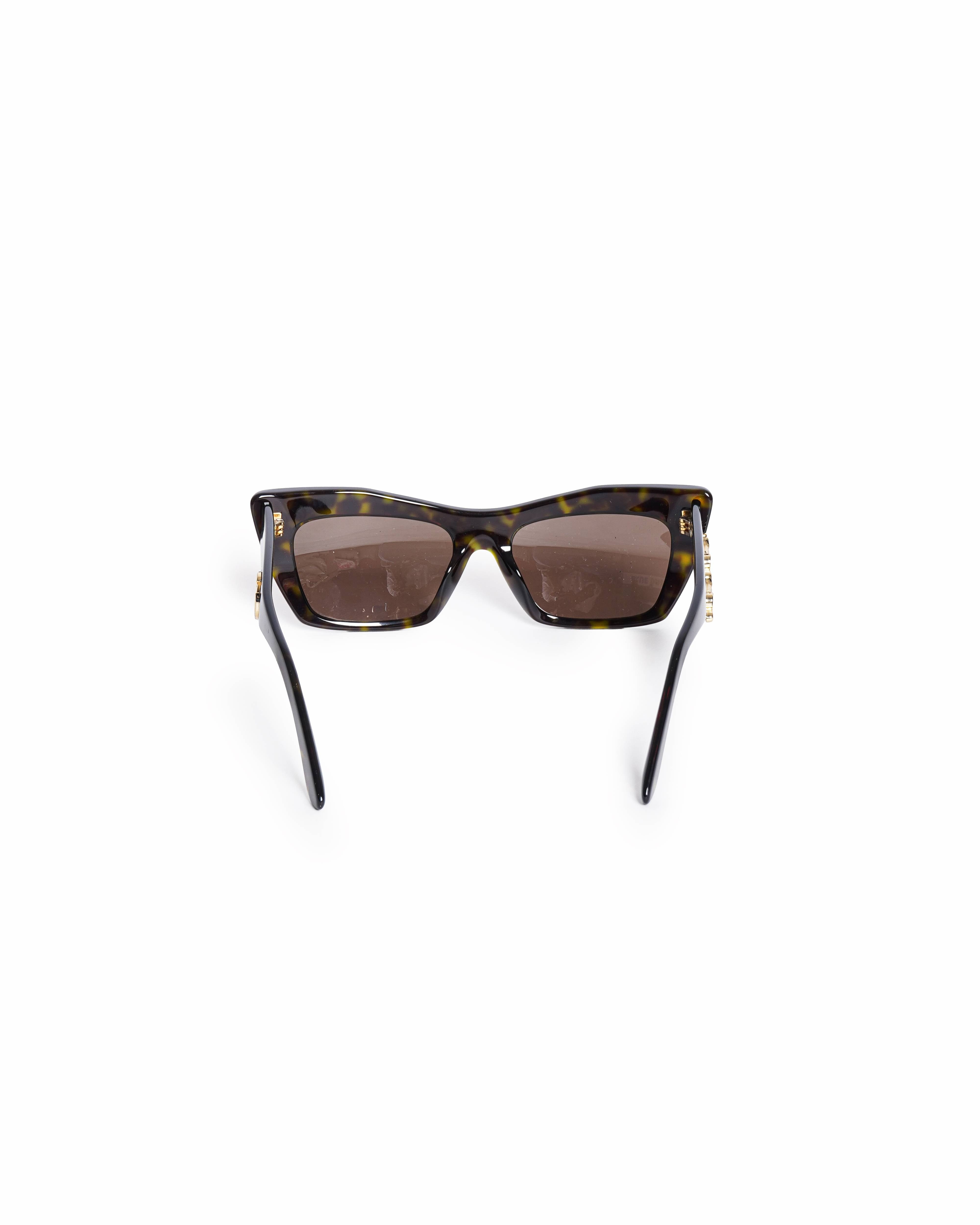 Dolce & Gabbana Square Tortoiseshell Sunglasses