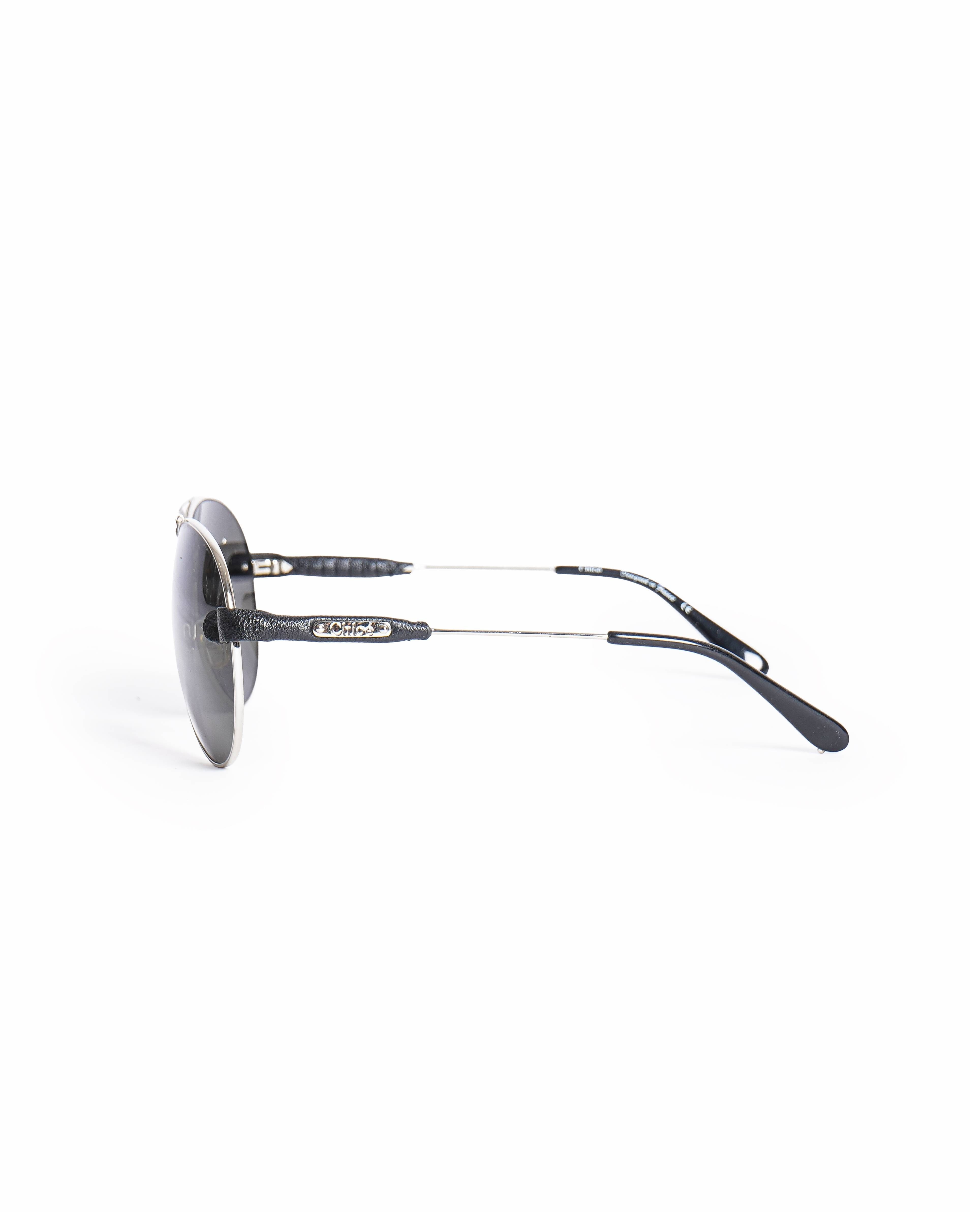 Dolce & Gabbana Black Aviator Sunglasses