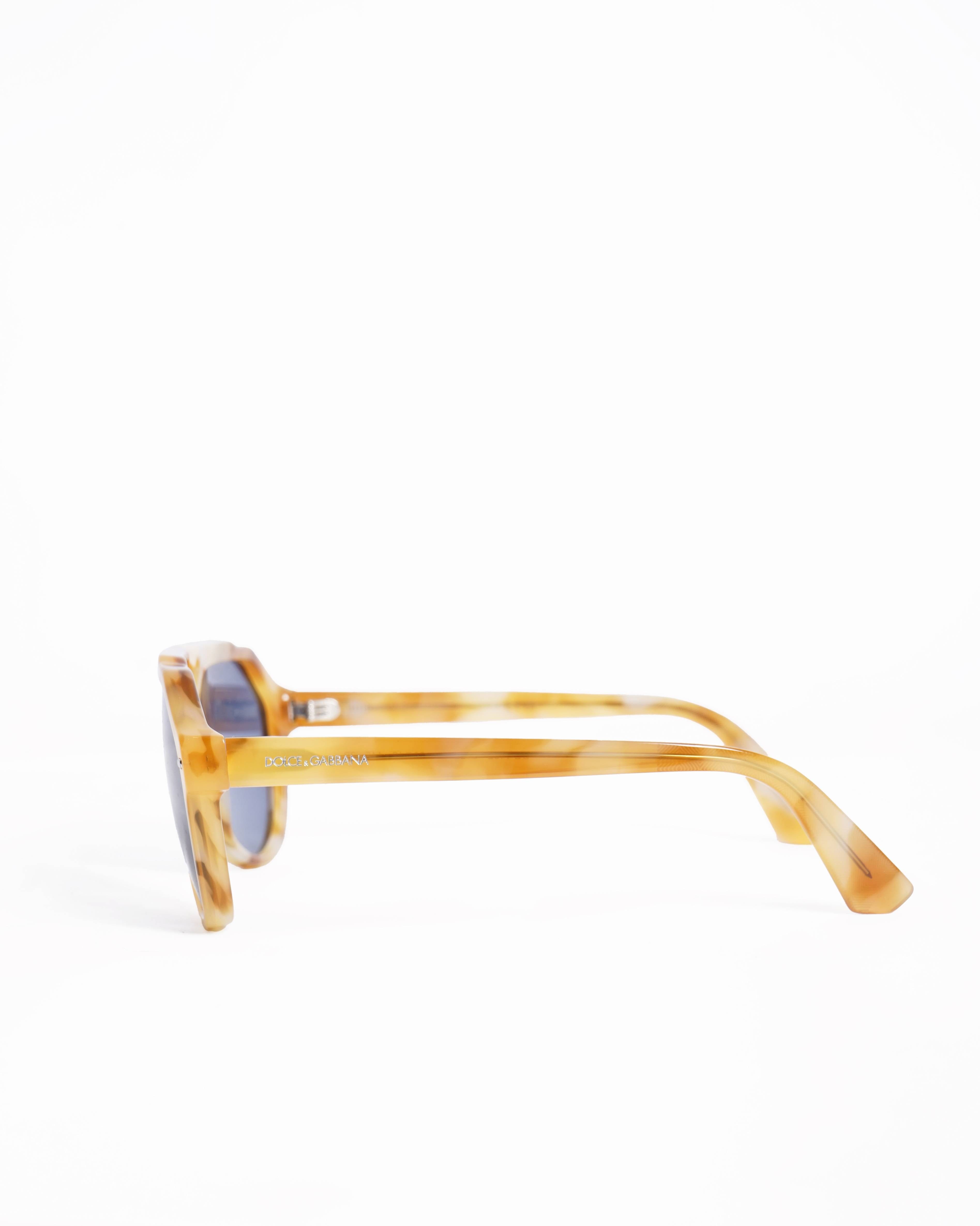 Dolce & Gabbana Yellow Tortoise Men's Sunglasses