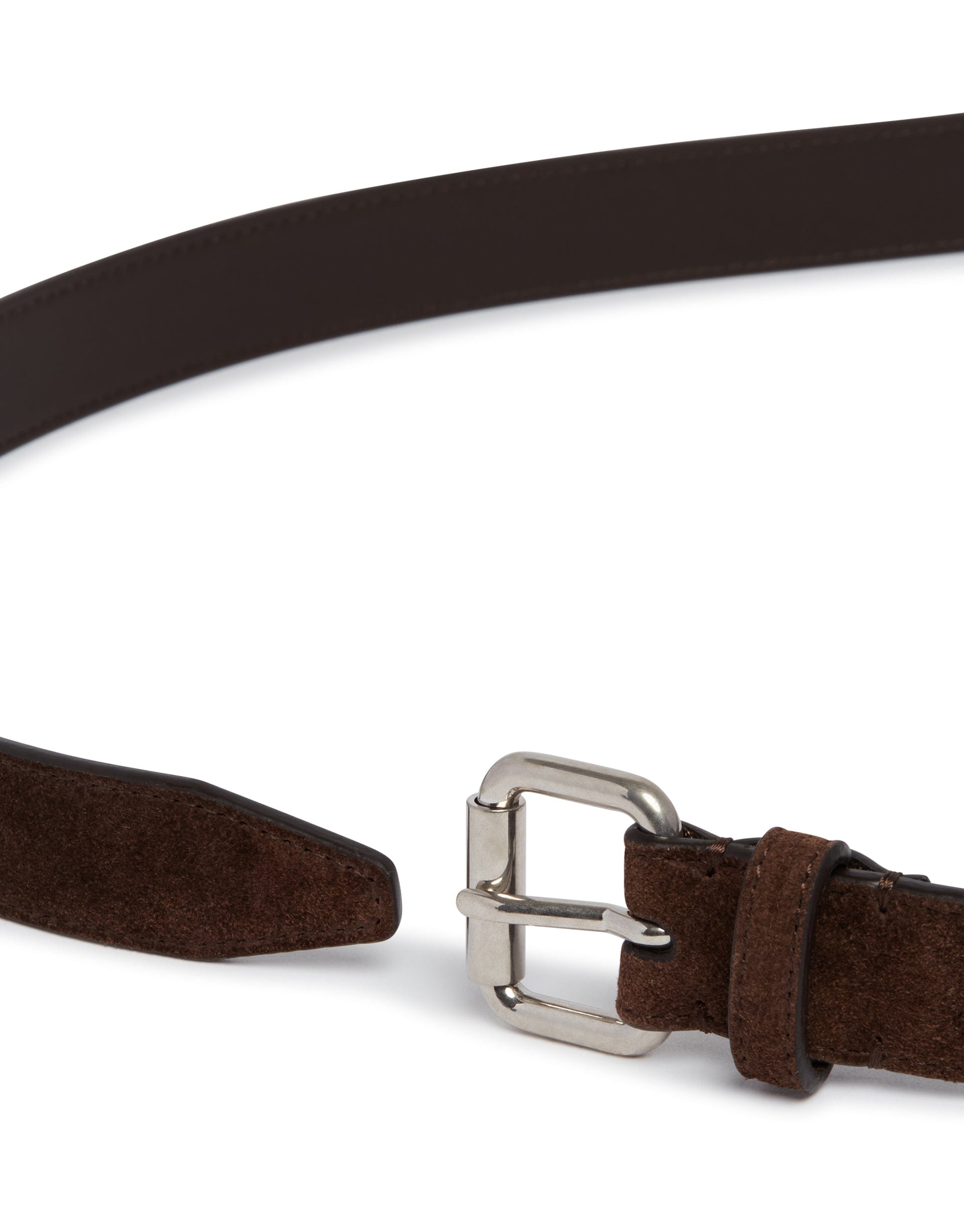 THE ROW Cintura Geo In Suede Marrone