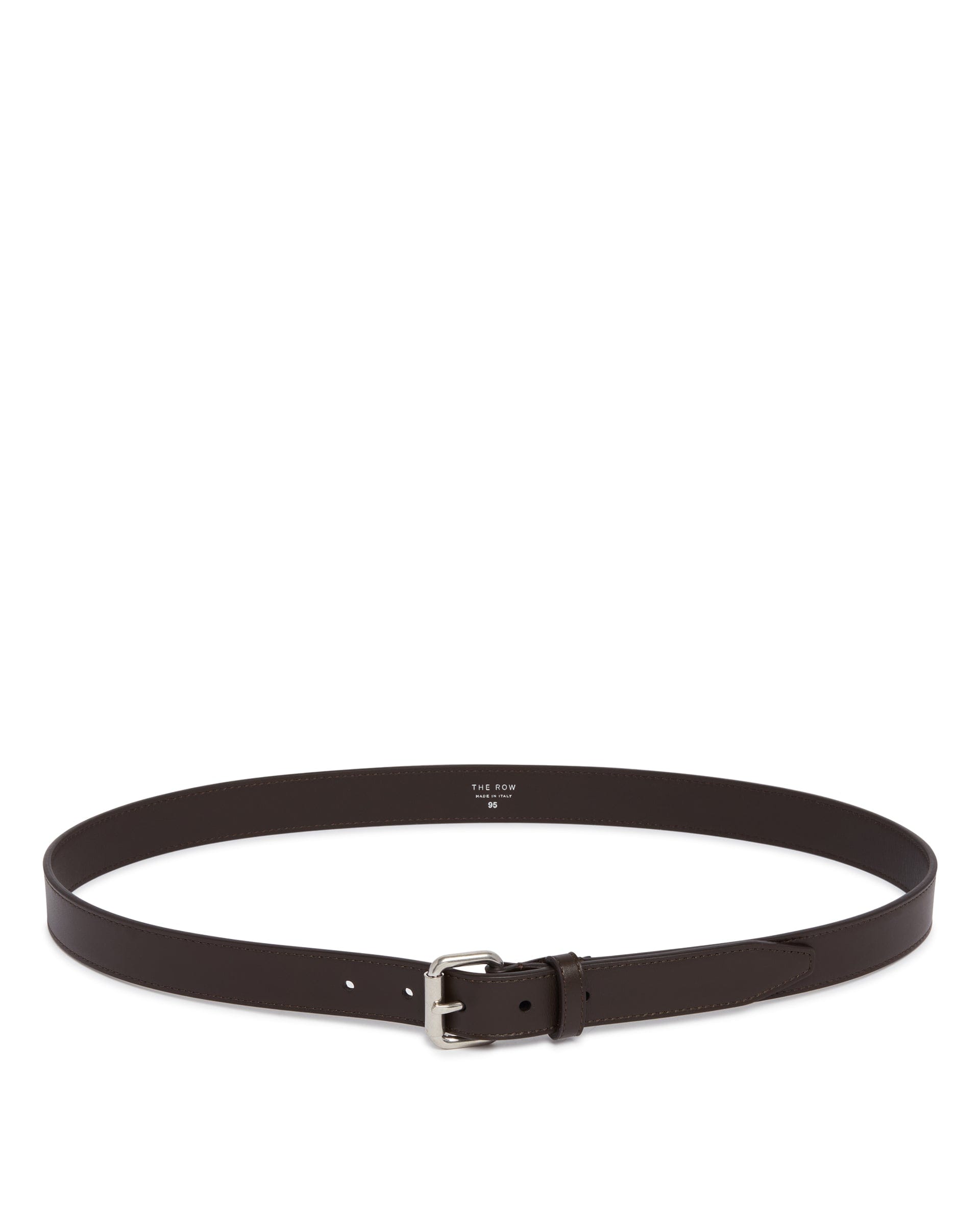 THE ROW Cintura Geo In Pelle Marrone