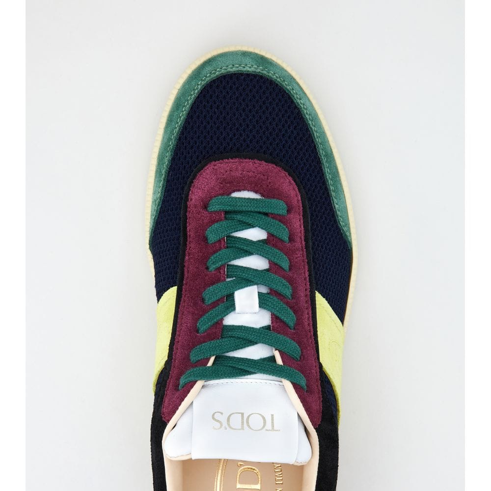 Tod's Tods Tabs Sneakers In Suede And Technical Fabric Multicolor Womens