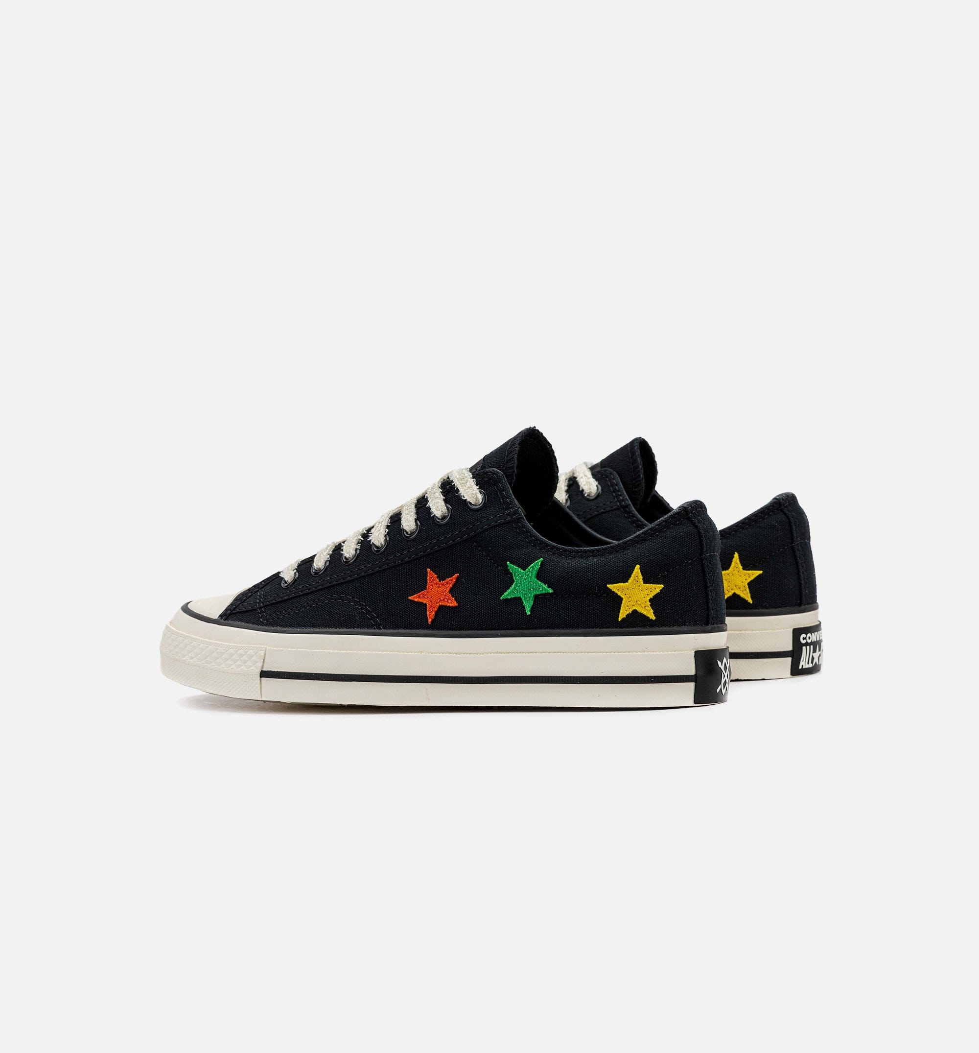 Converse Star Player 76 OX Mens Lifestyle Shoe - Black/Green/Yellow