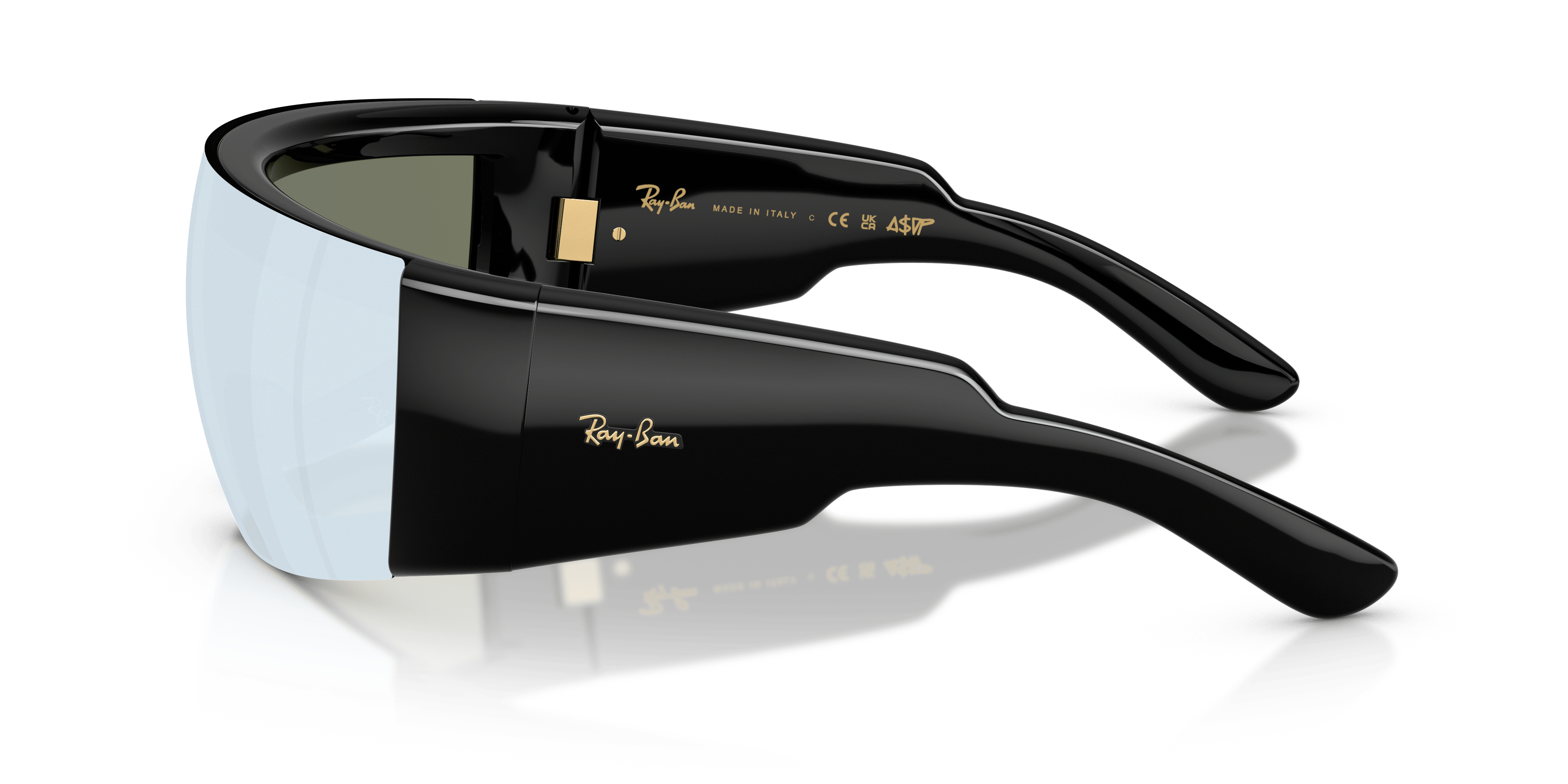 RAY-BAN A$AP ROCKY x RAY - BAN ULTRA WRAP 002 - BLACK / TRANSLUCENT MIRROR