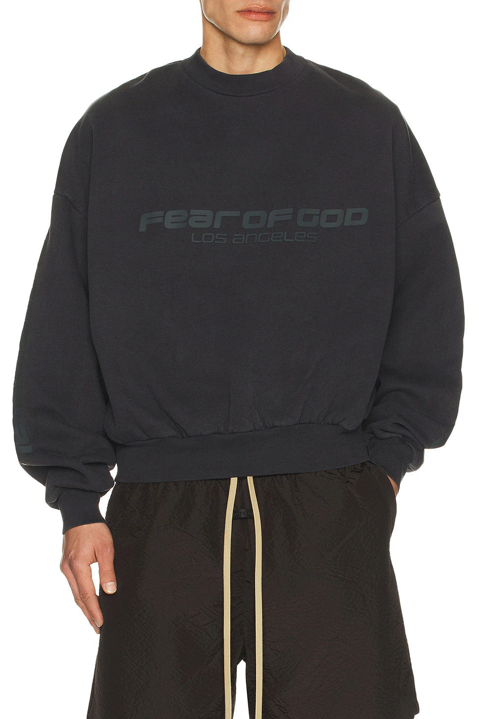 Fear Of God Essentials 90s Crewneck Washed Black
