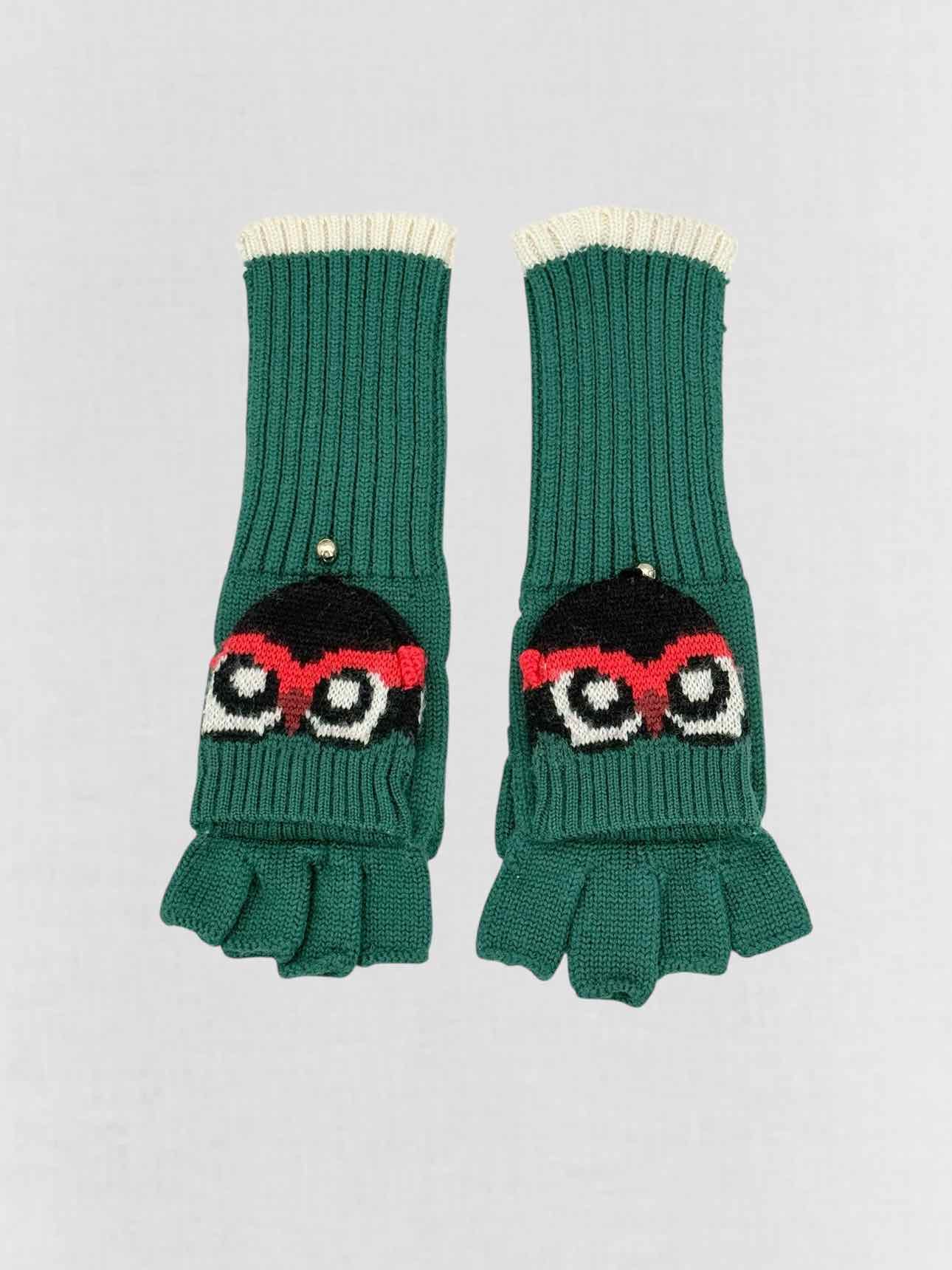 KATE SPADE Green Owl Gloves
