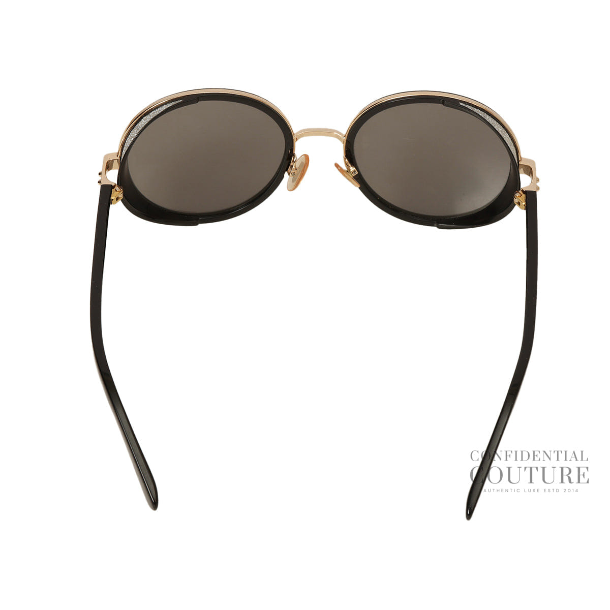 Jimmy Choo Gold Tone Black Andie Sunglasses