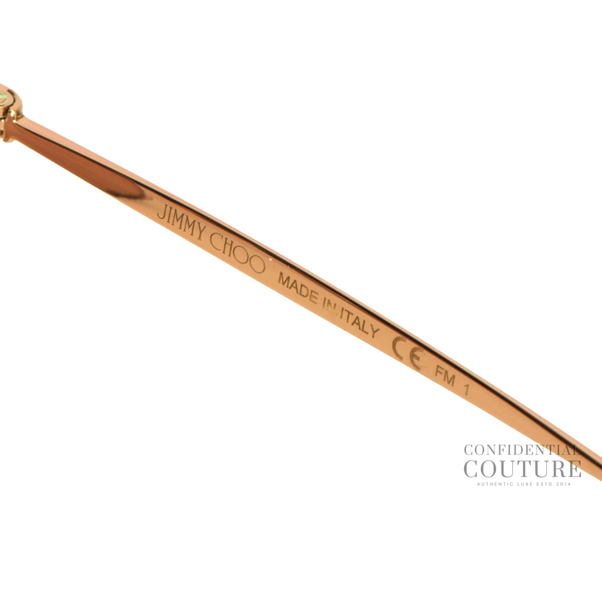 Jimmy Choo TAVI/S Pink Tone Rimless Sunglasses