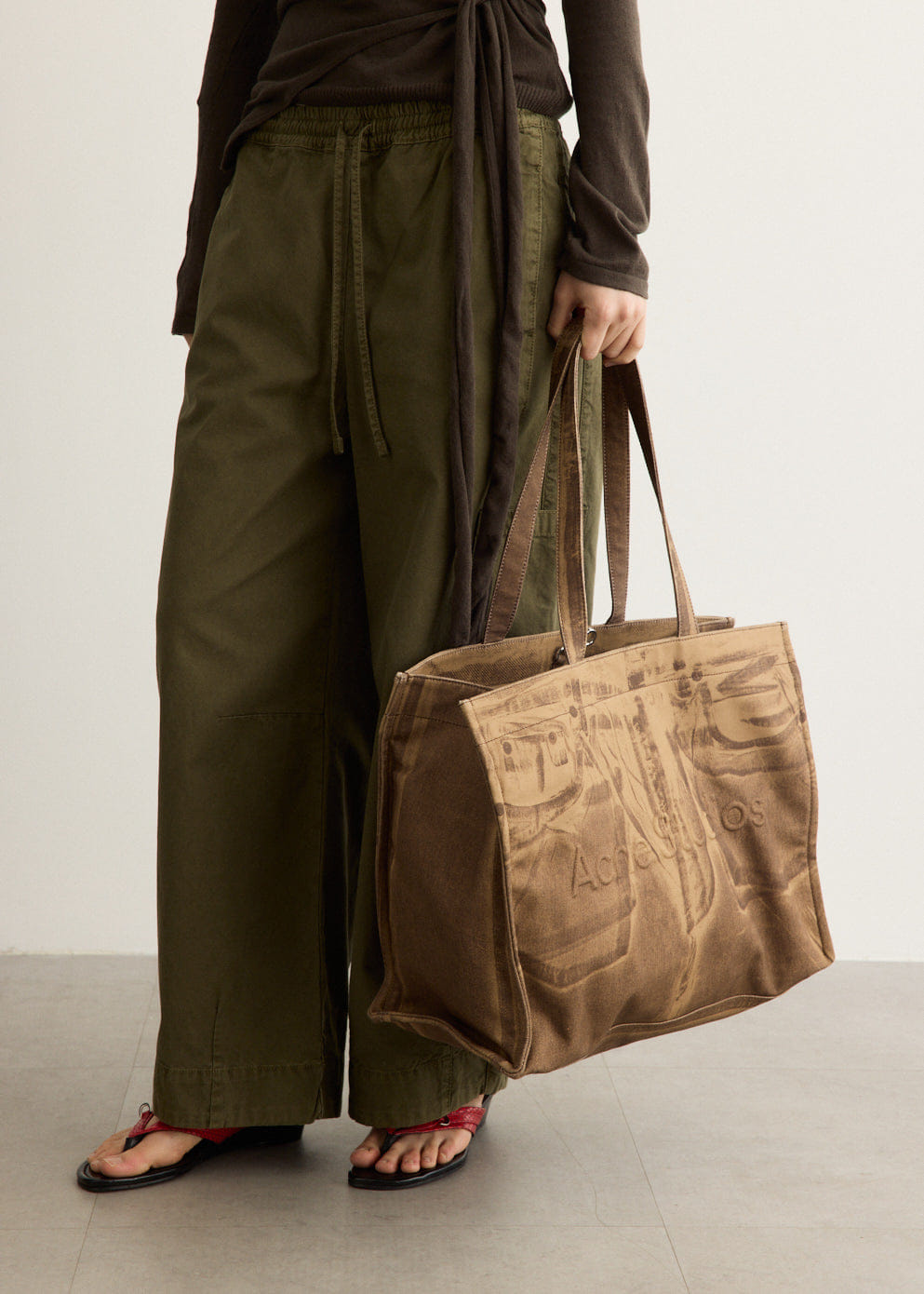 Acne Studios Logo Shoulder Tote Bag