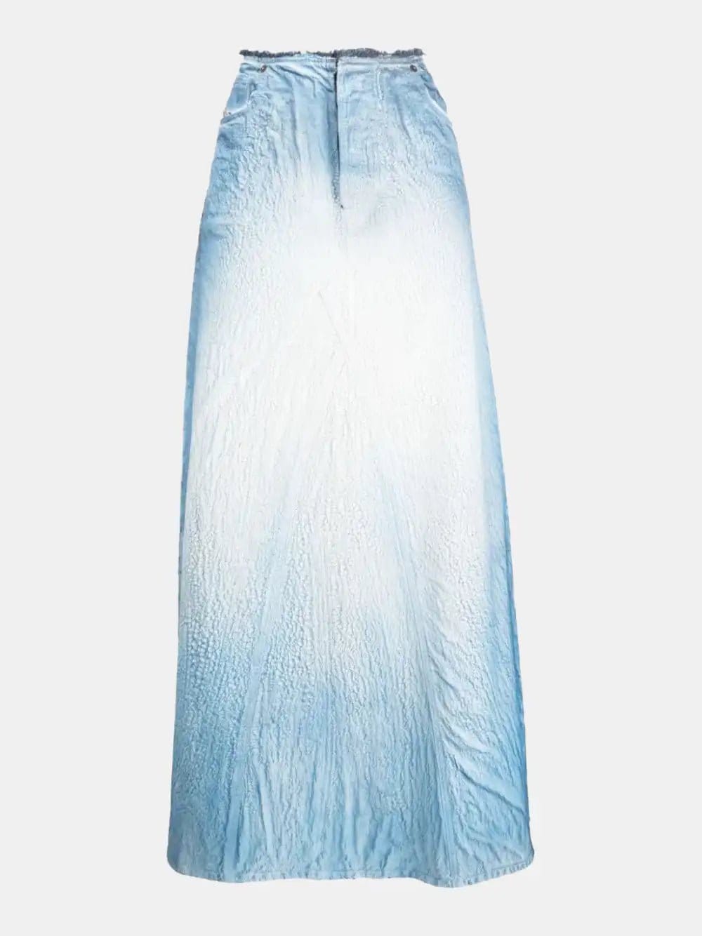 Diesel Jupe longue bleu délavée