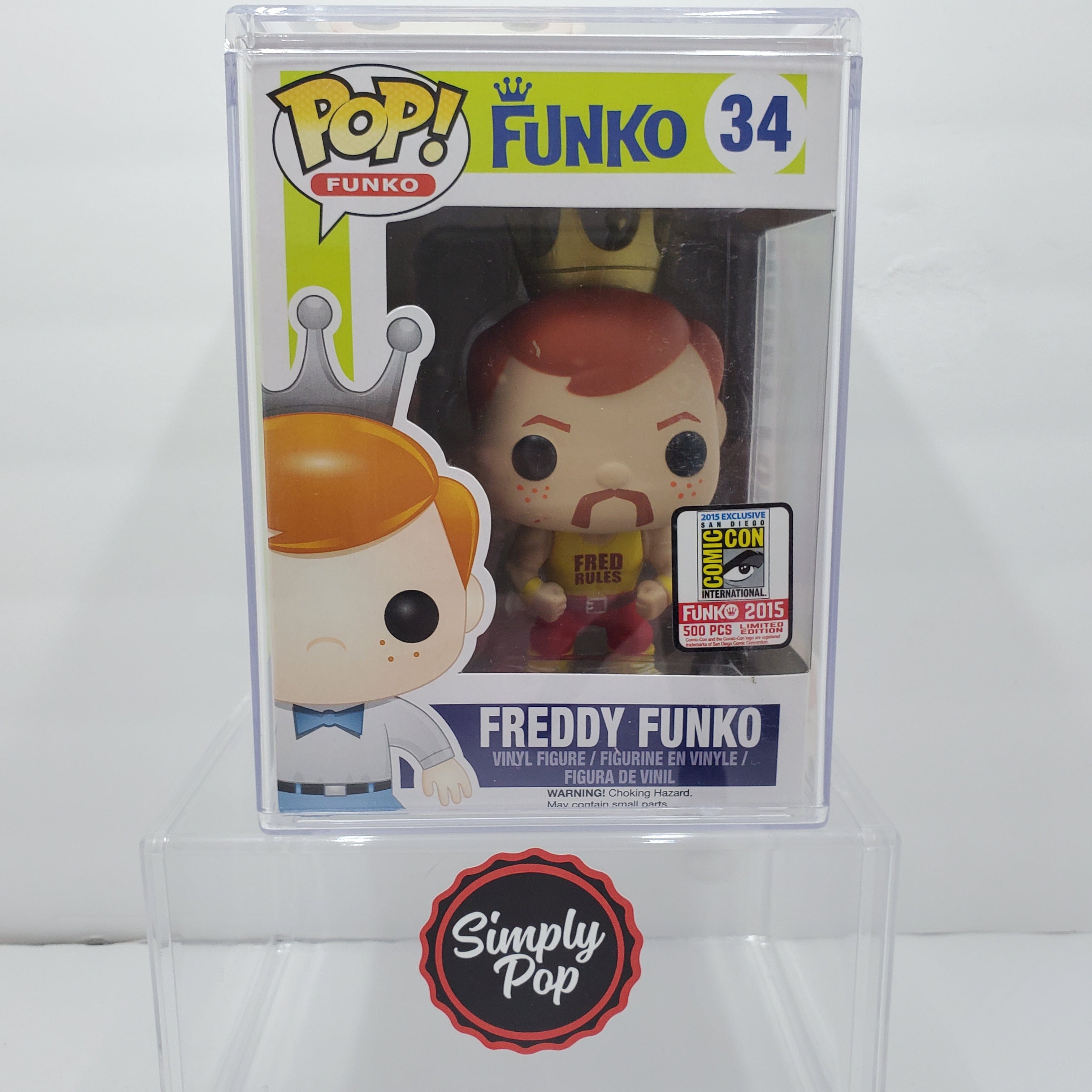 Funko Pop Freddy Funko as Hulk Hogan Fred Rules #34 LE 500 PCS Grail