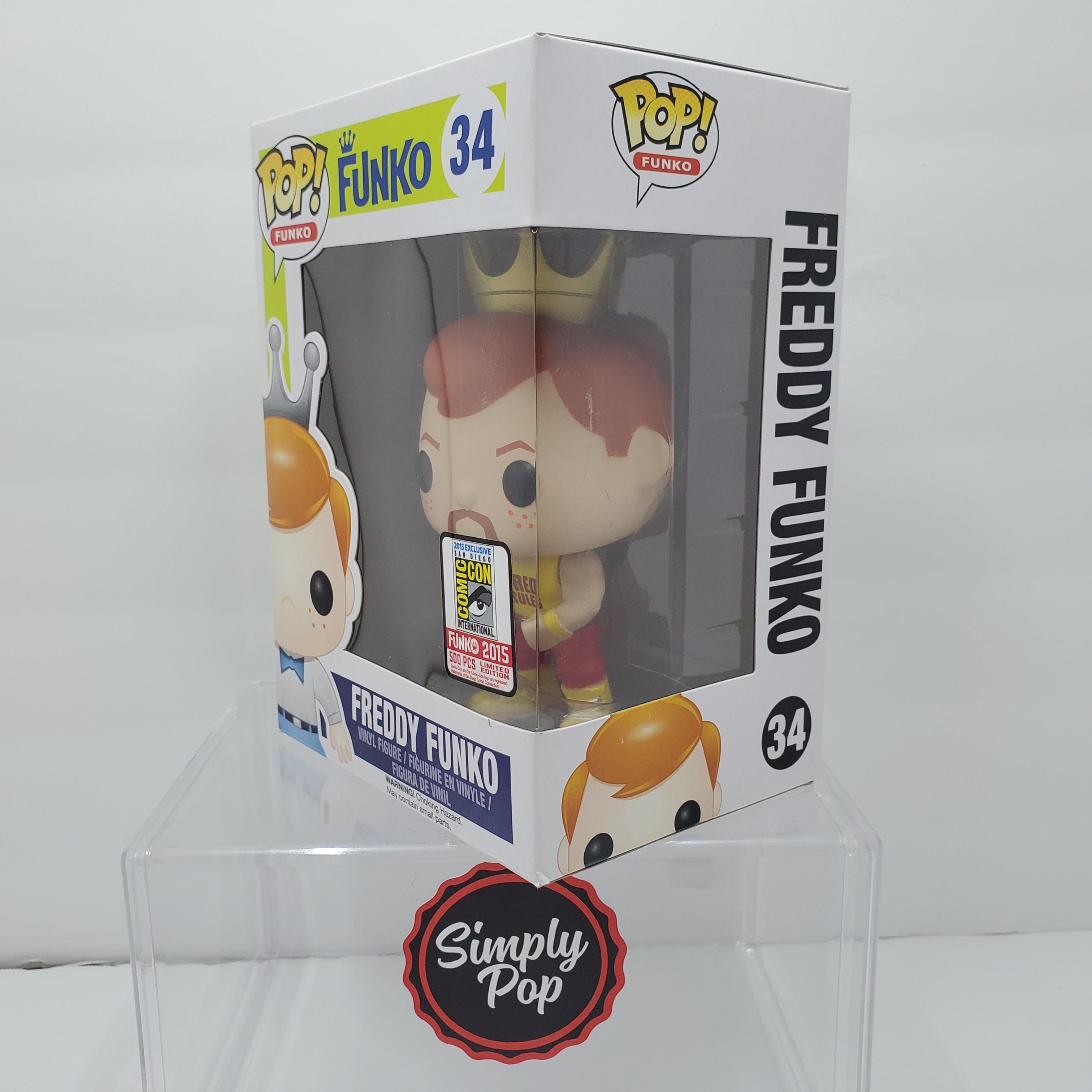 Funko Pop Freddy Funko as Hulk Hogan Fred Rules #34 LE 500 PCS Grail