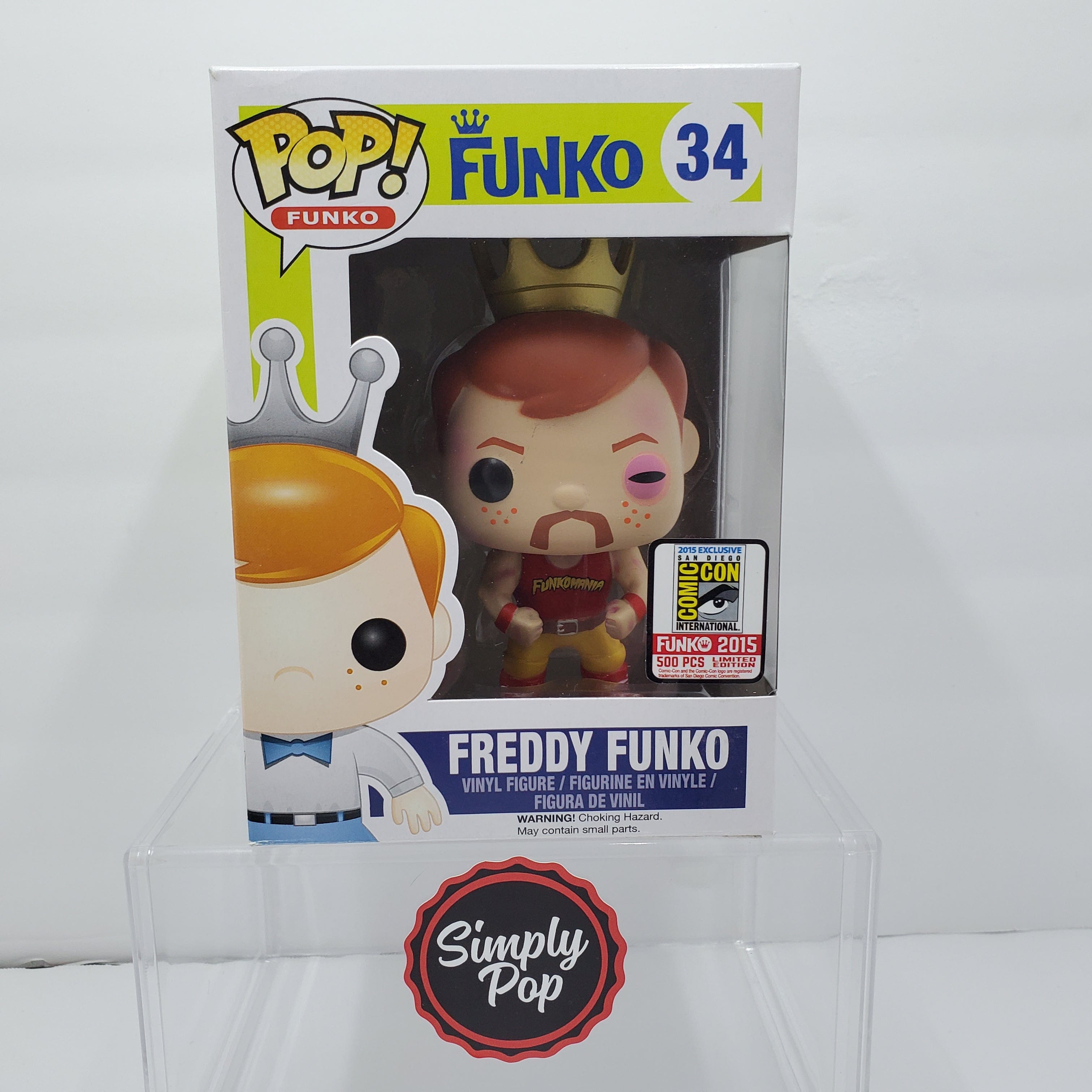 Funko Pop Freddy Funko as Hulk Hogan Injured #34 LE 500 PCS Grail