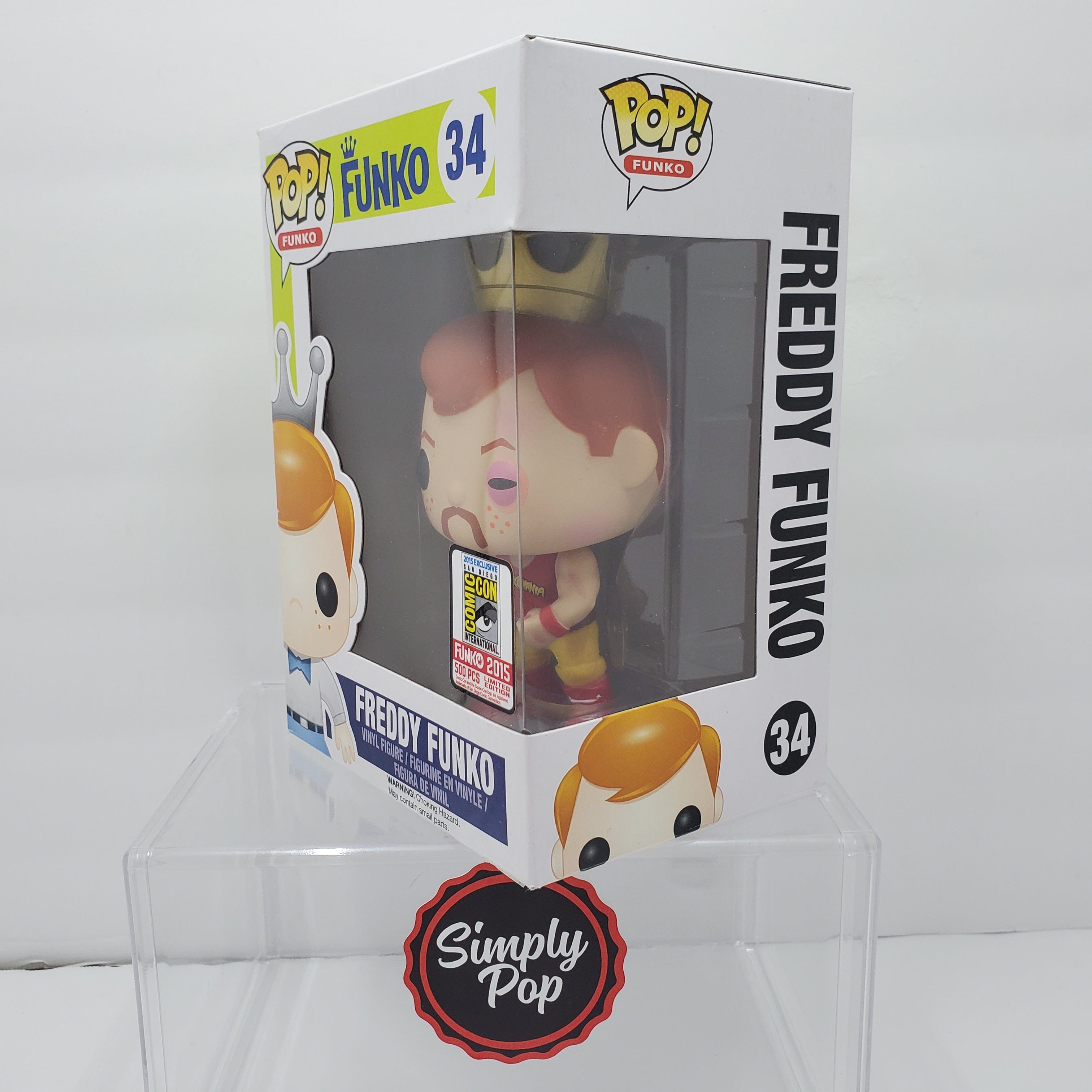 Funko Pop Freddy Funko as Hulk Hogan Injured #34 LE 500 PCS Grail
