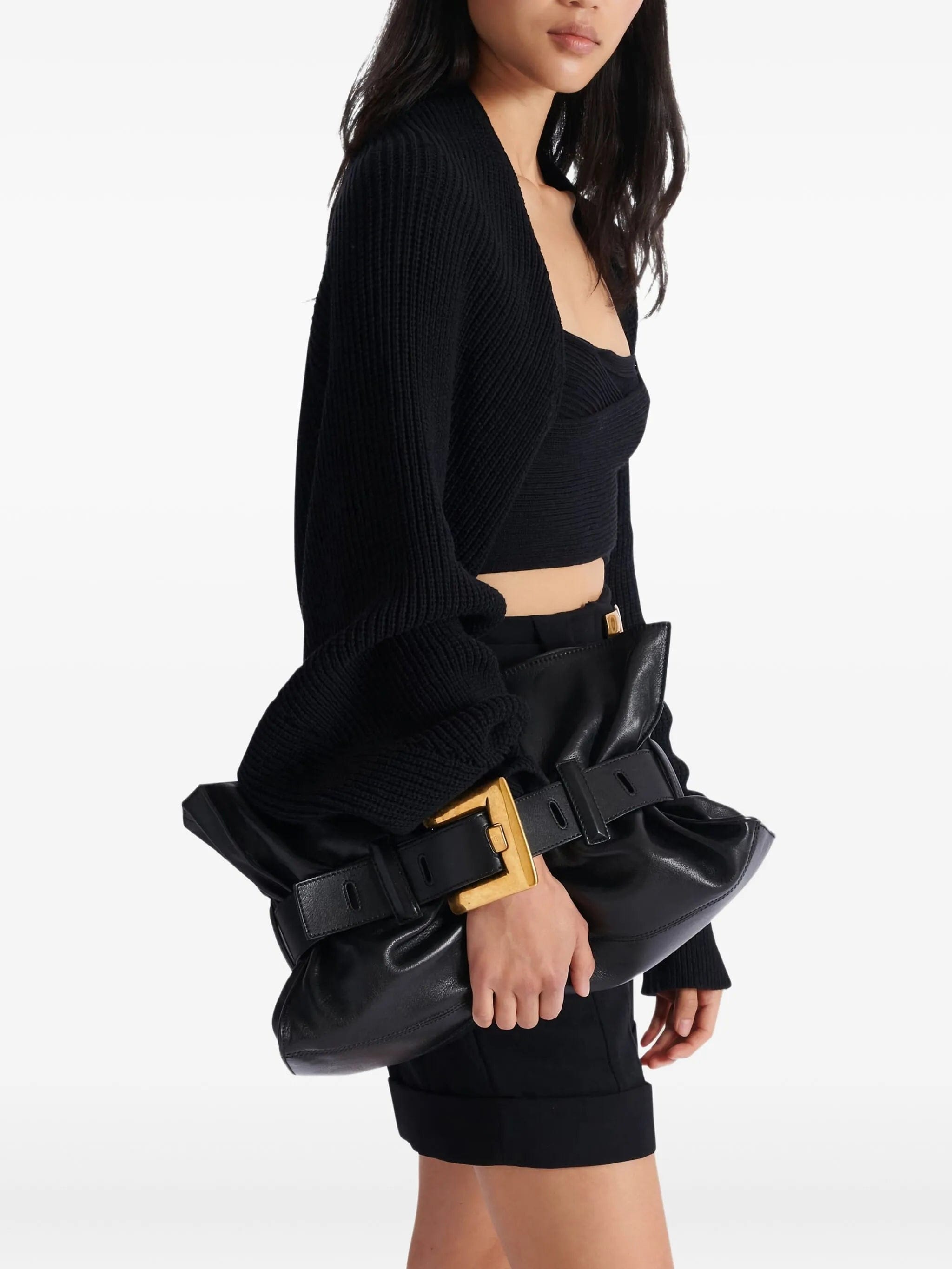 Balmain medium Anthem buckled shoulder bag