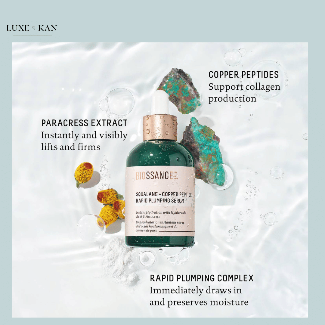 Luxe by Kan Biossance Squalane + Copper Peptide Rapid Plumping Serum 50 ml