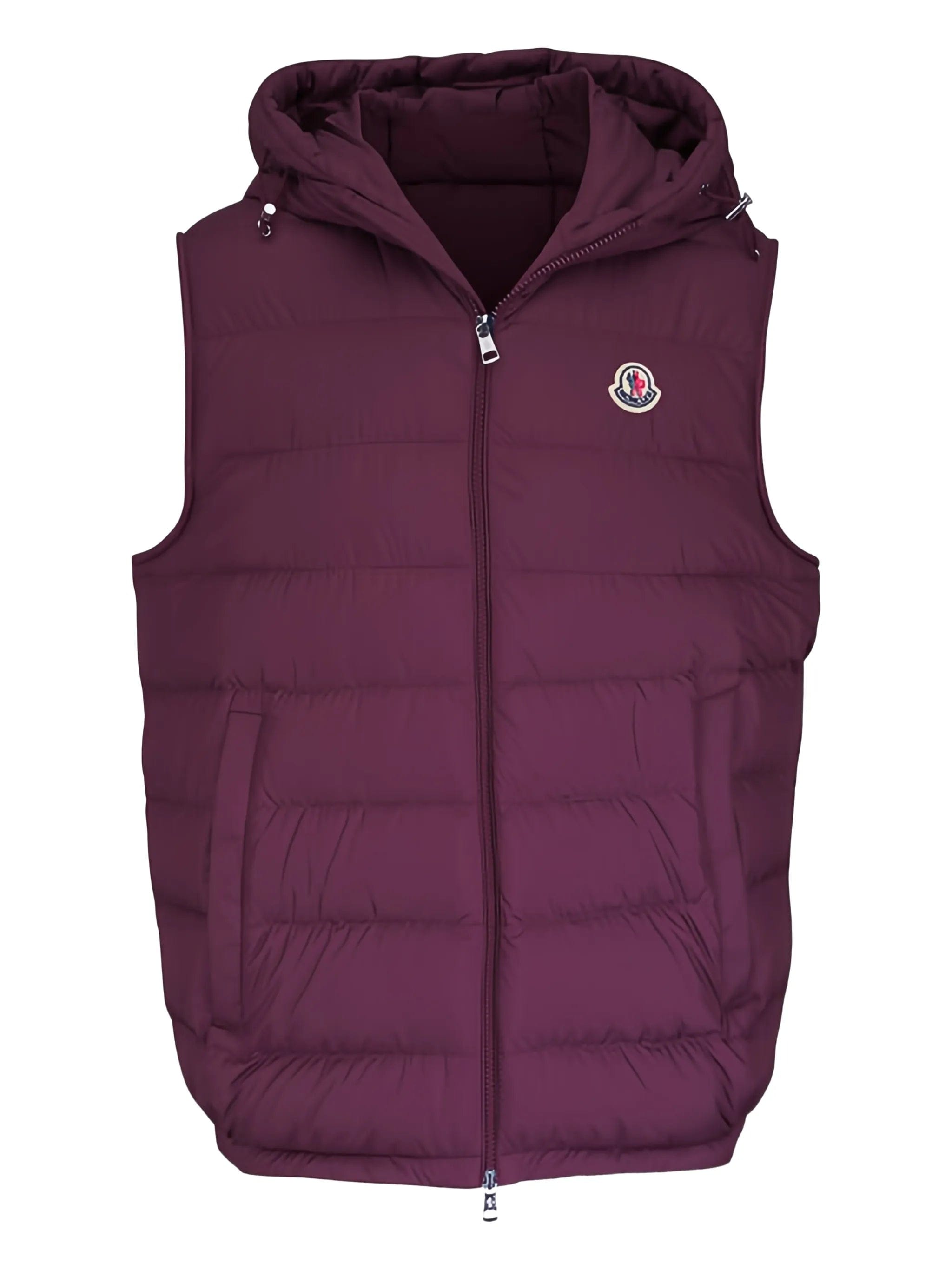 Moncler hooded logo gilet