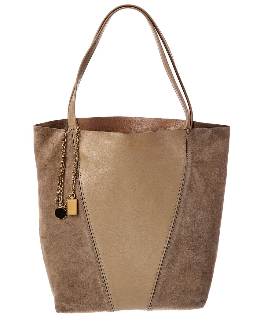 Chloé Spin Suede & Leather Tote