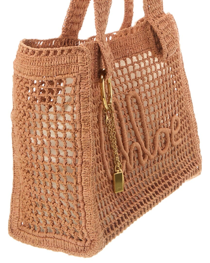 Chloé East - West Raffia Tote