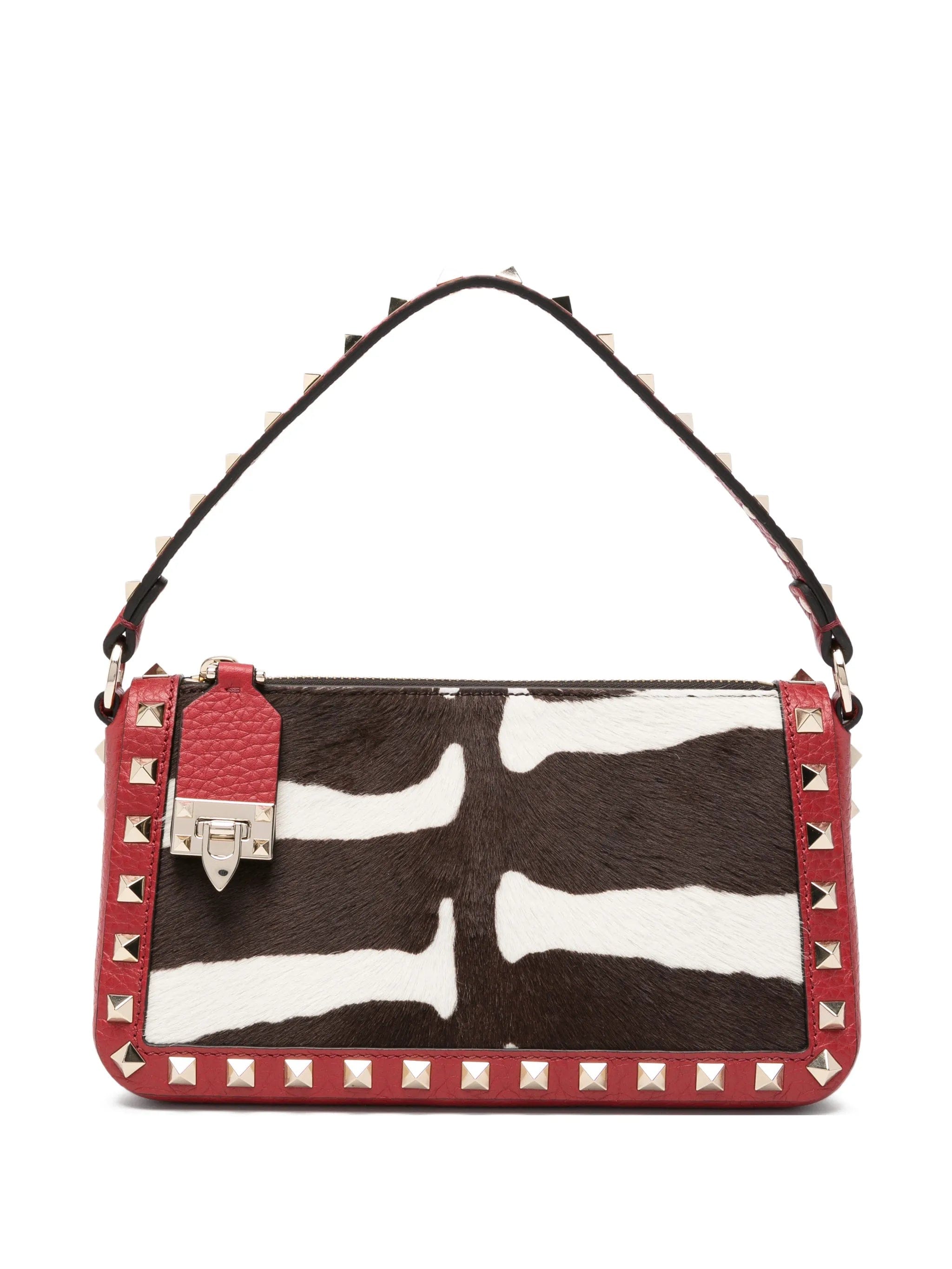 Valentino Garavani Rockstud zebra - print tote bag