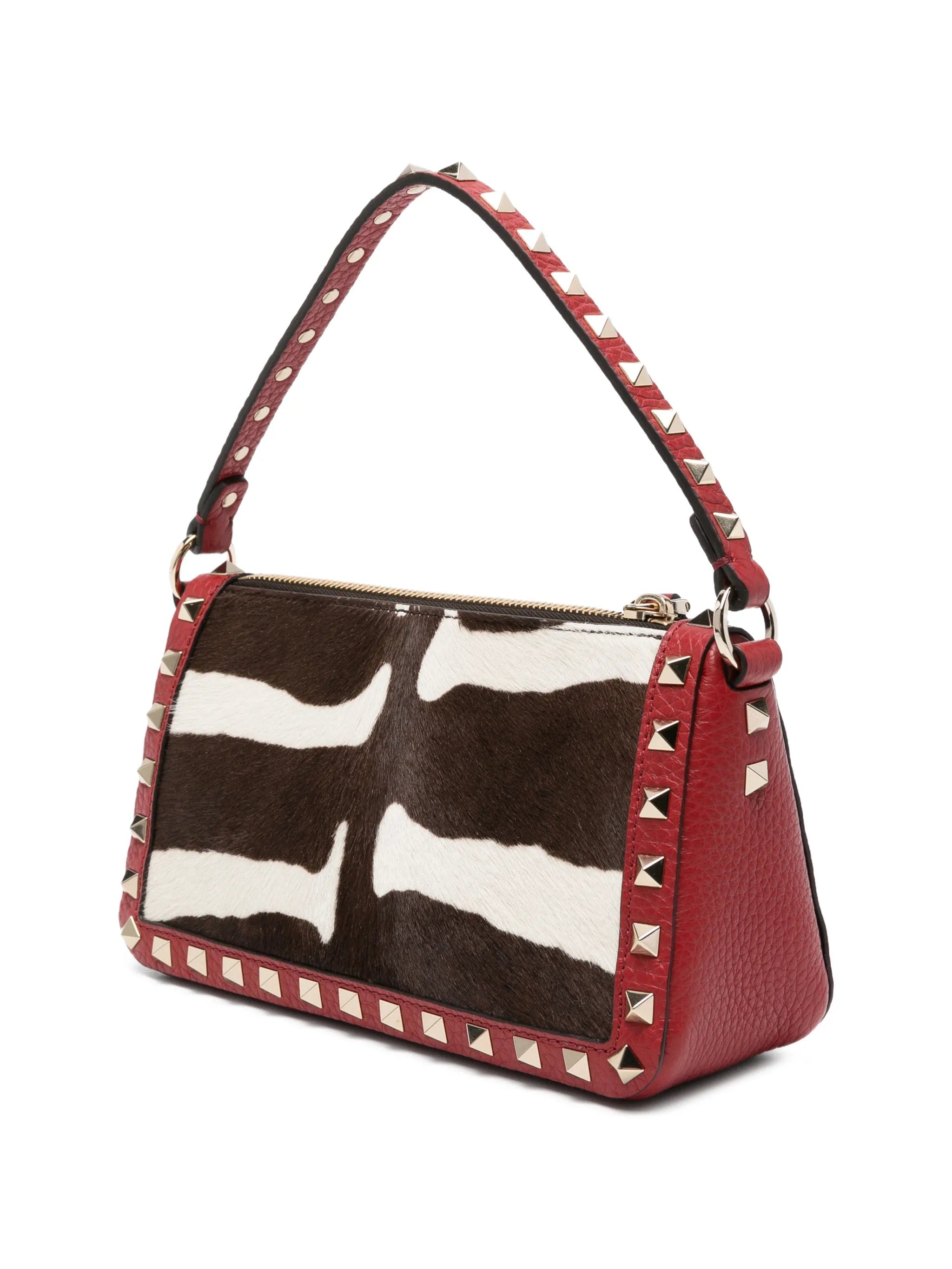 Valentino Garavani Rockstud zebra - print tote bag