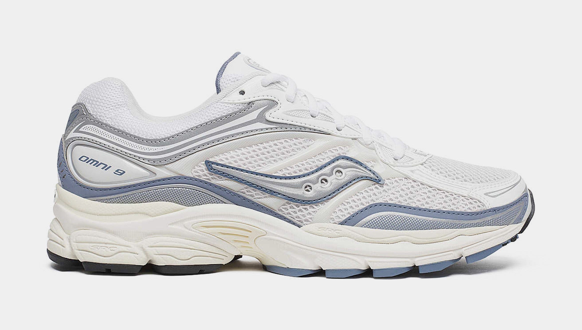 Saucony ProGrid Omni 9 TMY Mens Running Shoes (Ivory/Blue)