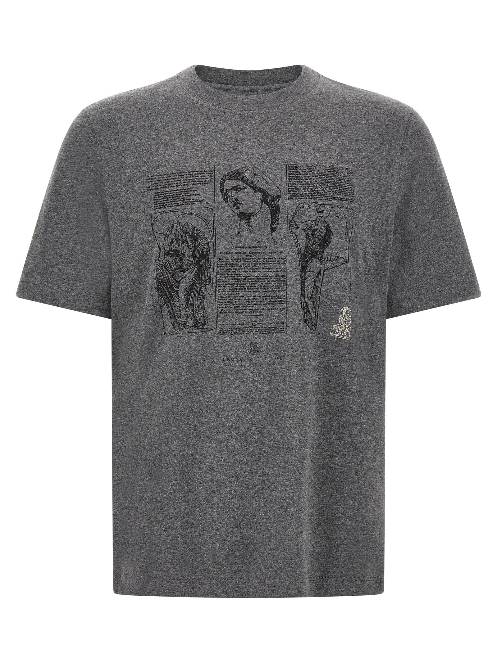 Brunello Cucinelli Partenone T - shirt — grey