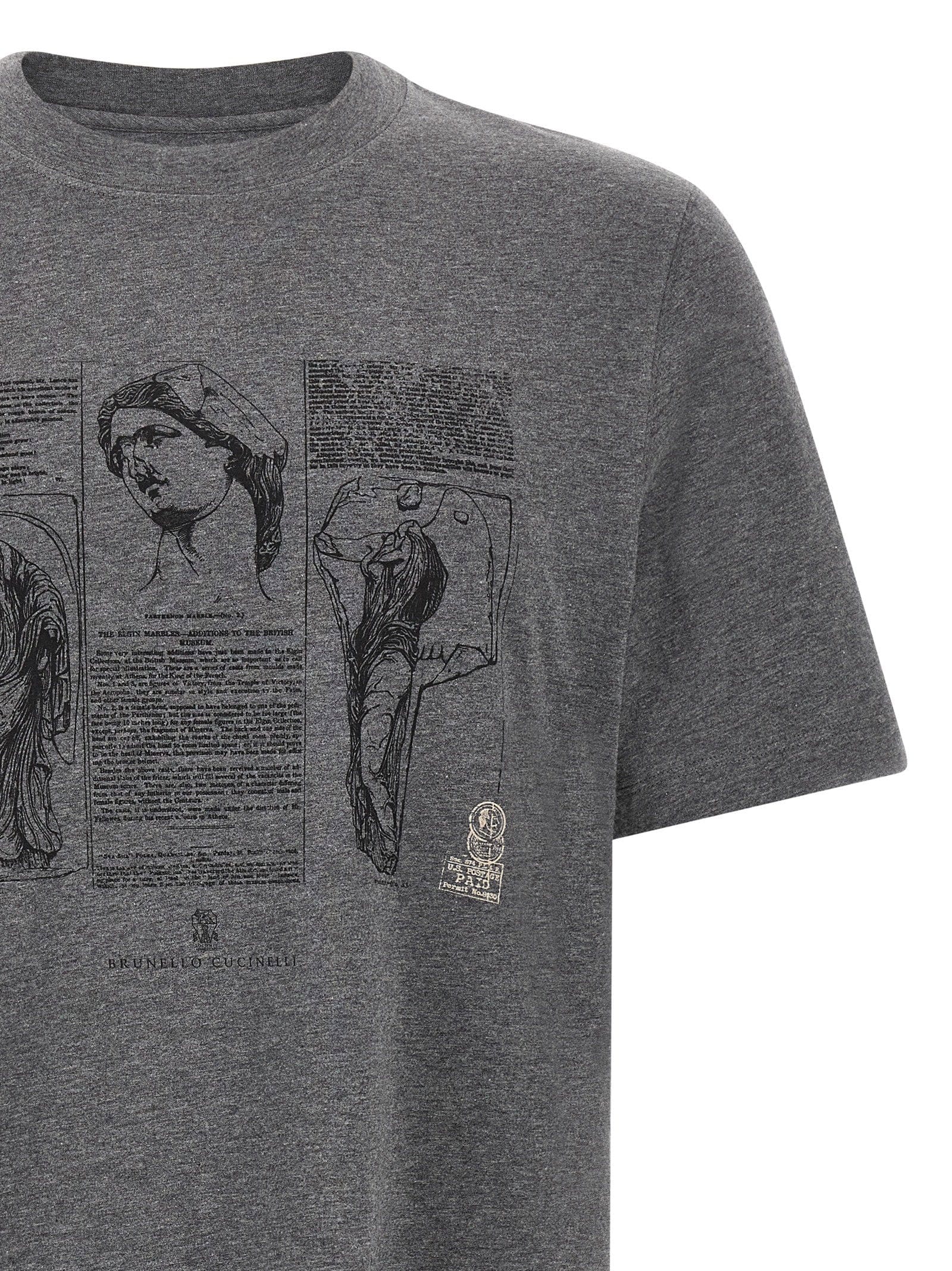 Brunello Cucinelli Partenone T - shirt — grey