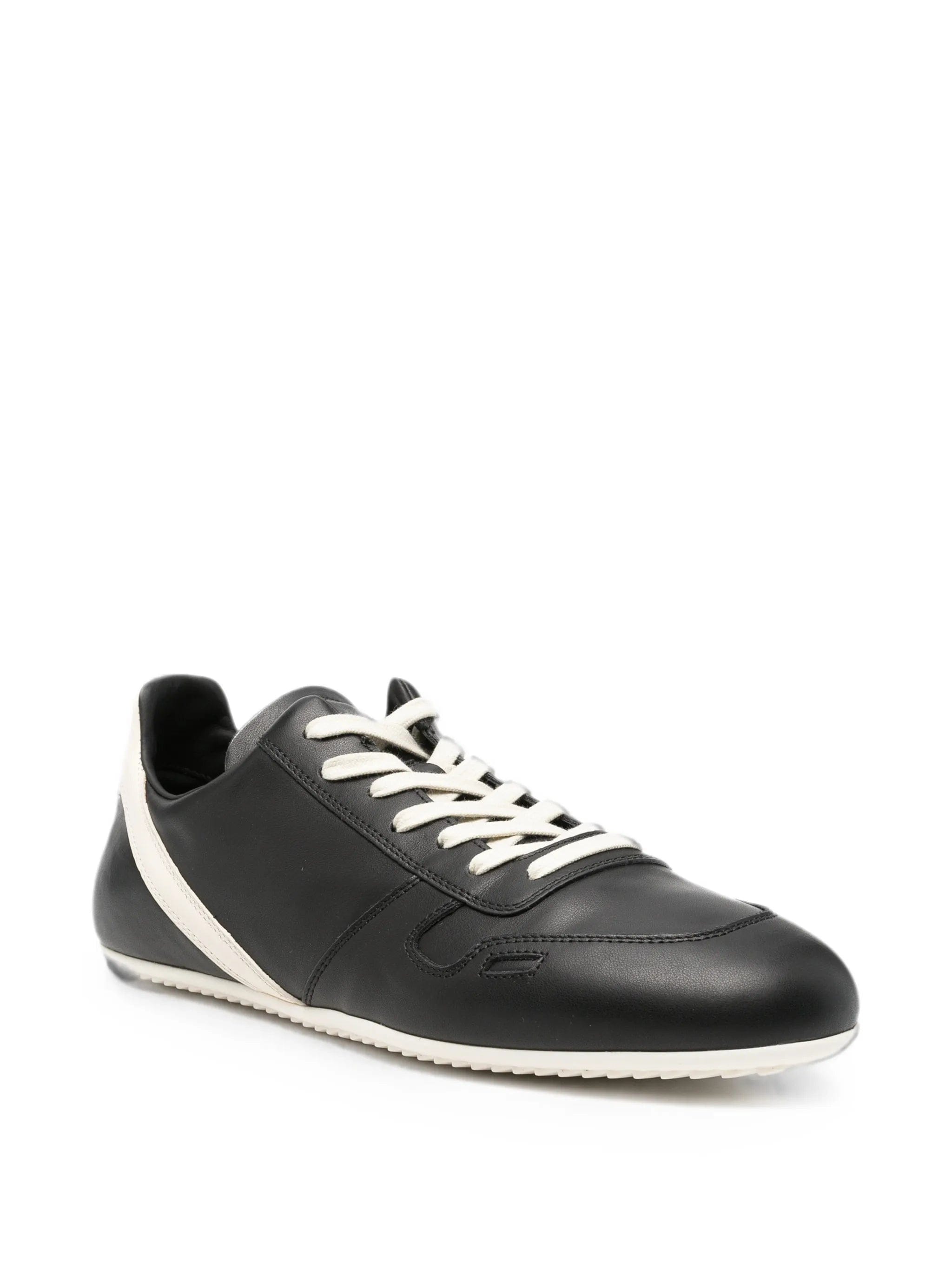 Rick Owens lace - up leather sneakers