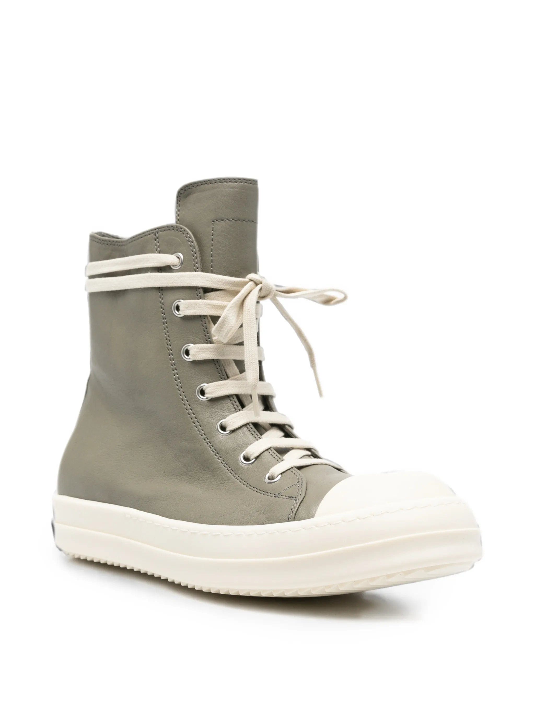 Rick Owens high - top leather sneakers