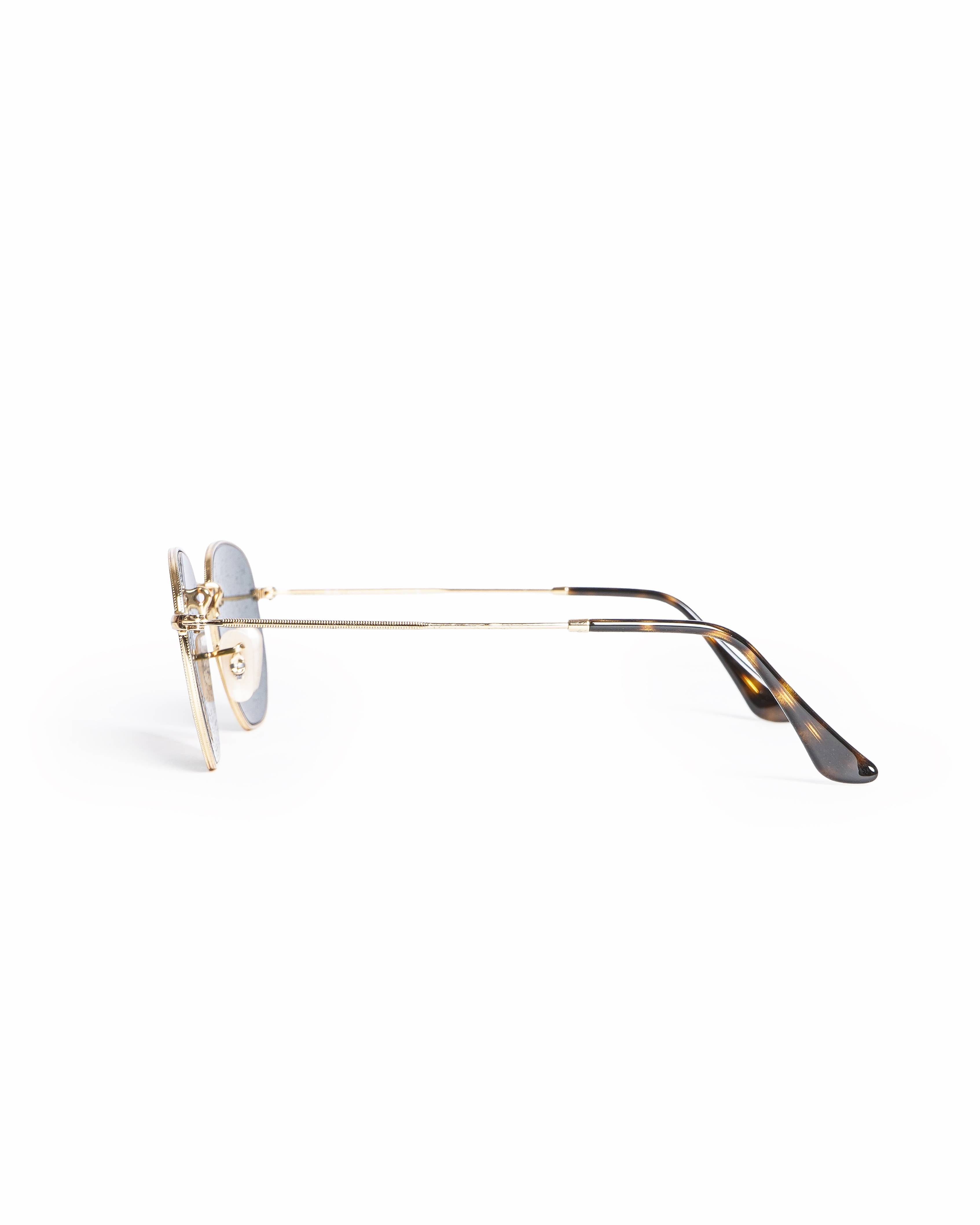 Ray - Ban Gold Frame Hexagonal Sunglasses