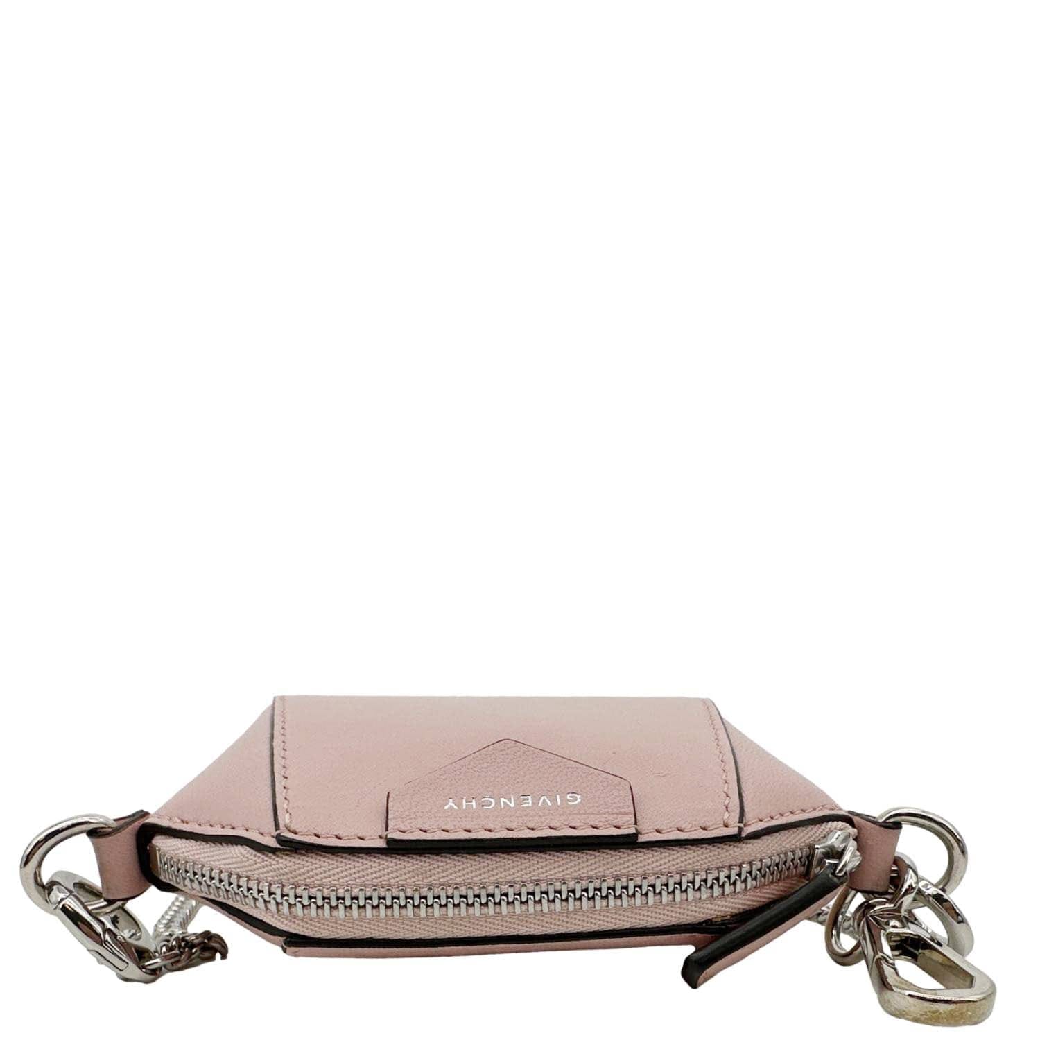 GIVENCHY Antigona Baby Leather Shoulder Bag Pink