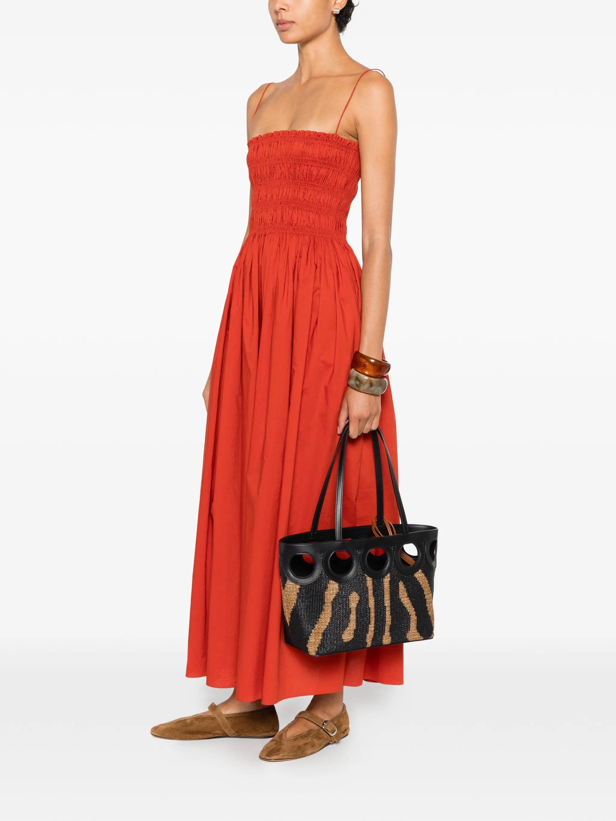 Ferragamo medium Gancini zebra - pattern tote bag