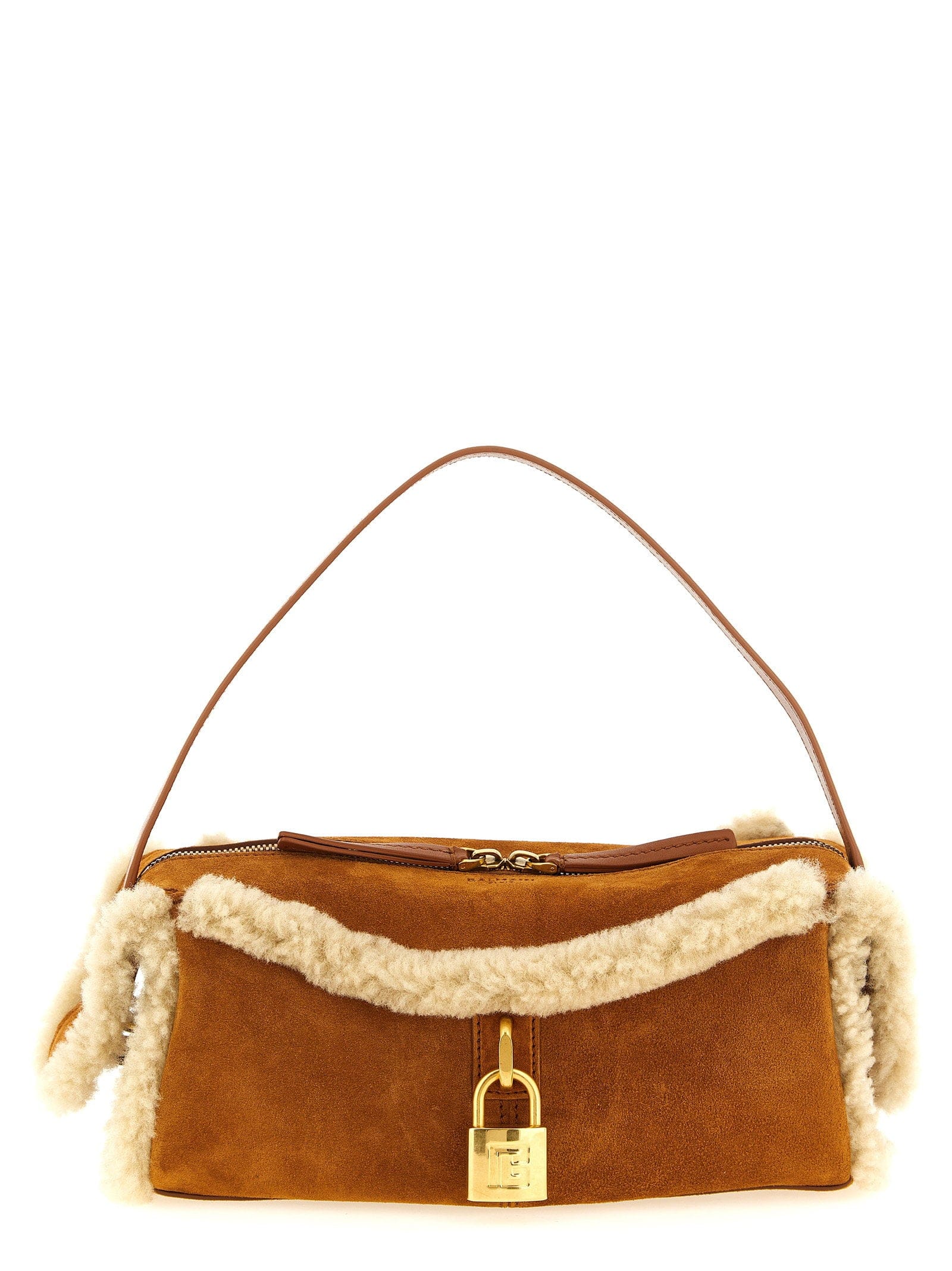 Balmain Shoulder Bag — Cognac