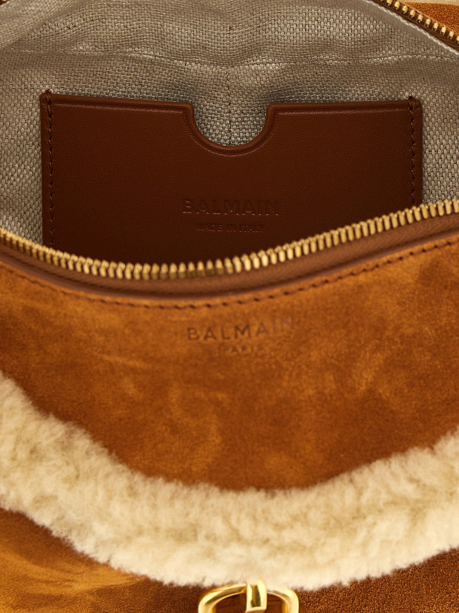 Balmain Shoulder Bag — Cognac