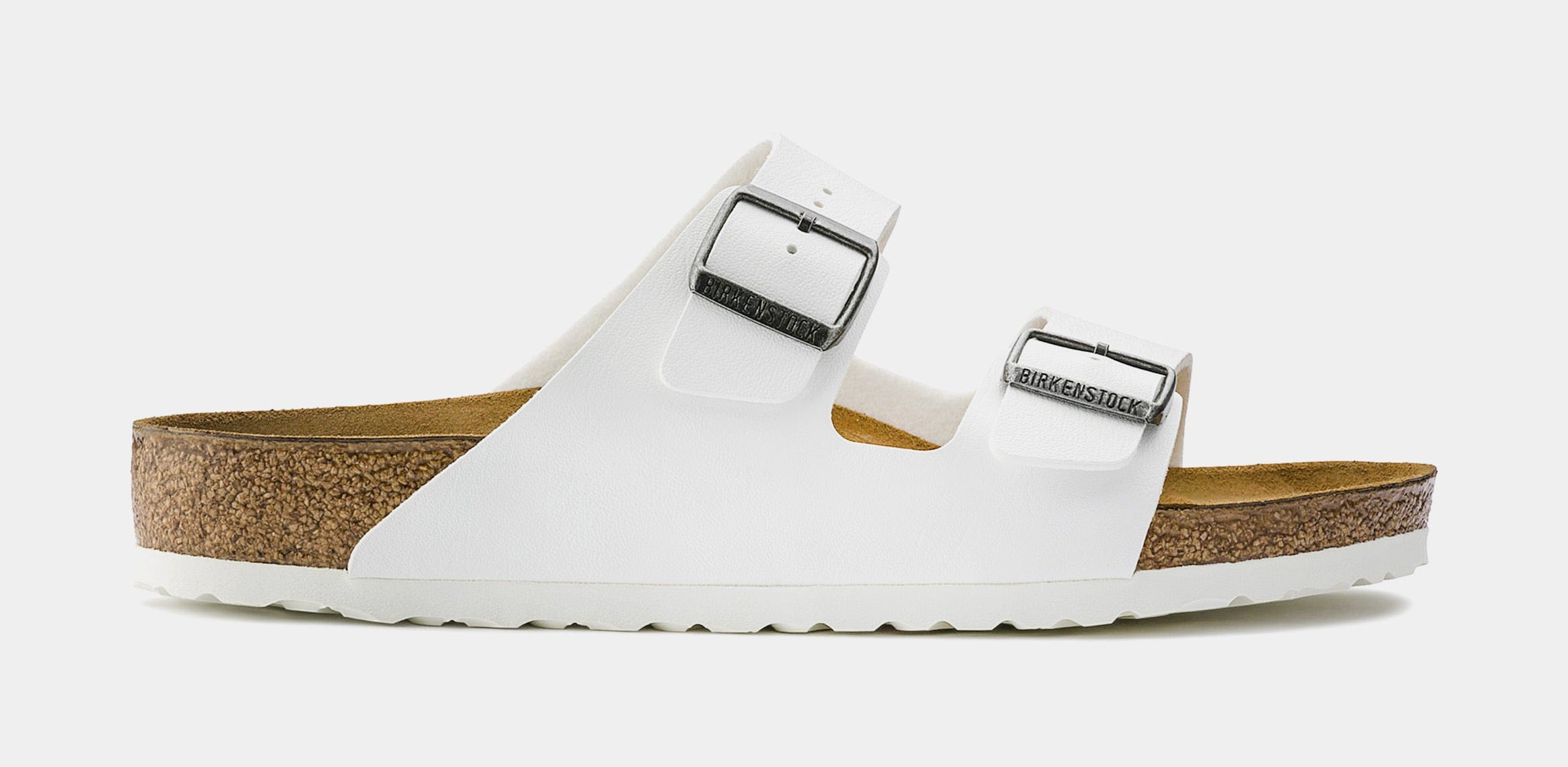 Birkenstock Arizona Womens Sandals (White/Silver)