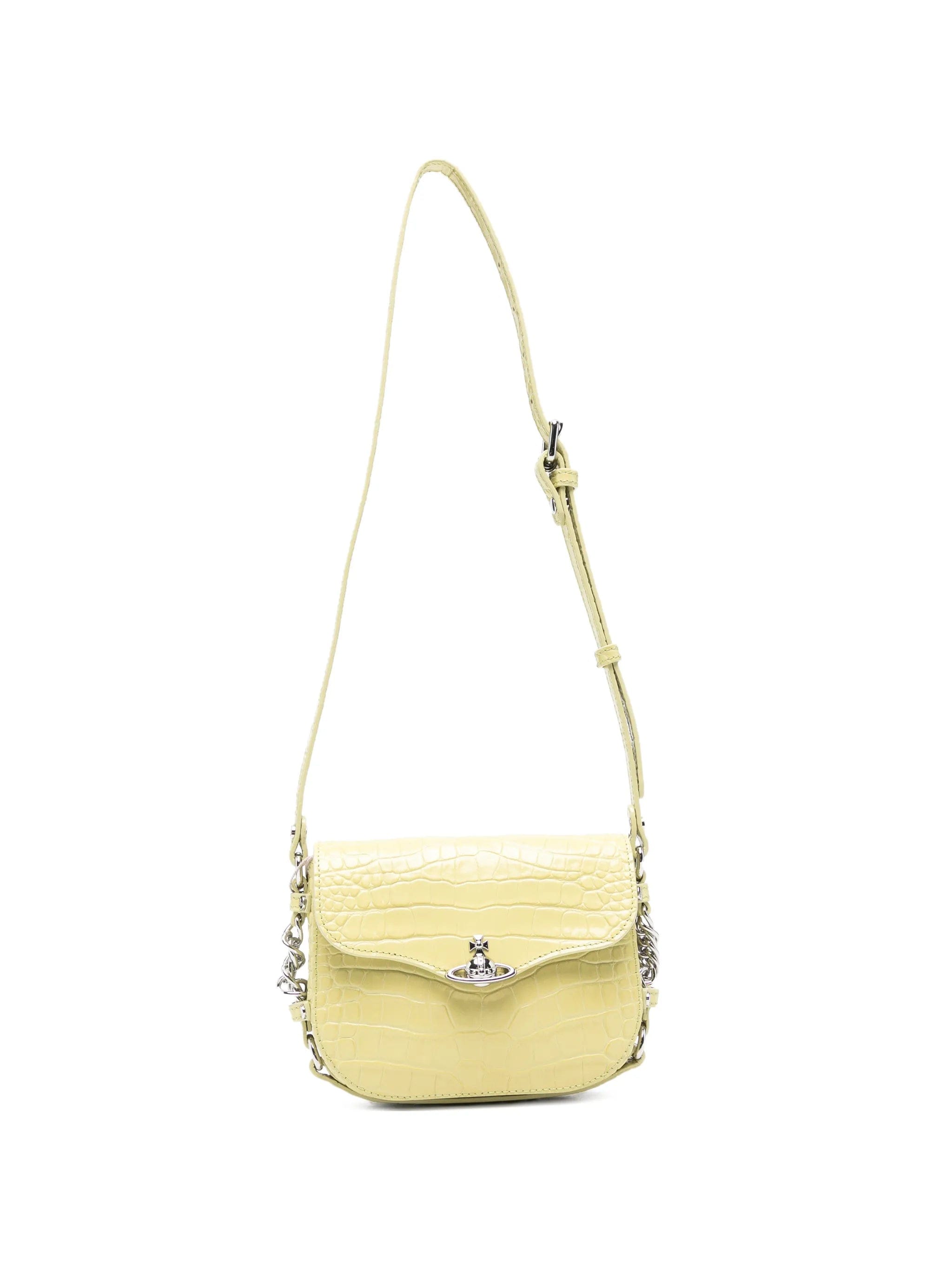 Vivienne Westwood Hunter croc - embossed mini crossbody bag