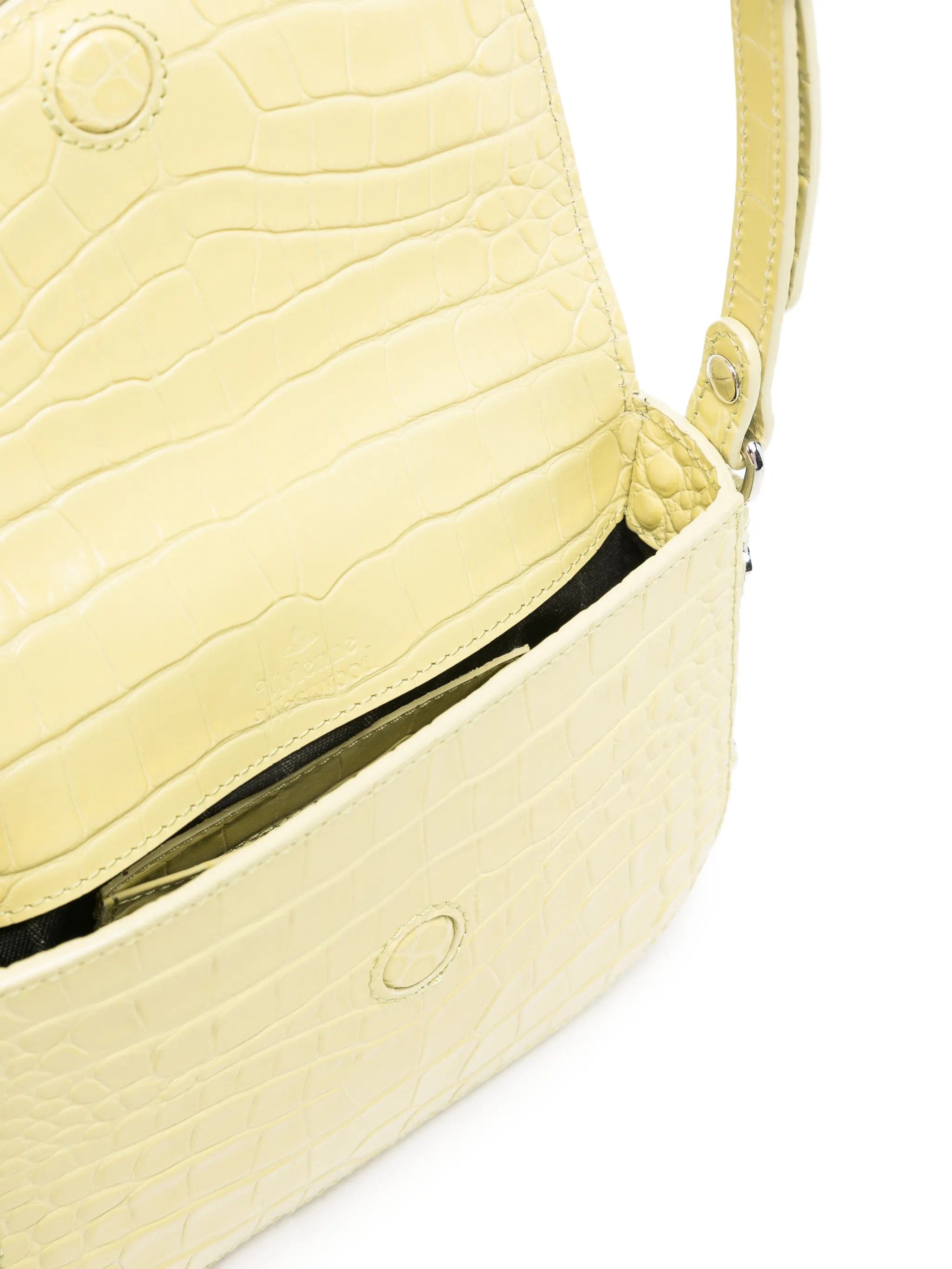 Vivienne Westwood Hunter croc - embossed mini crossbody bag