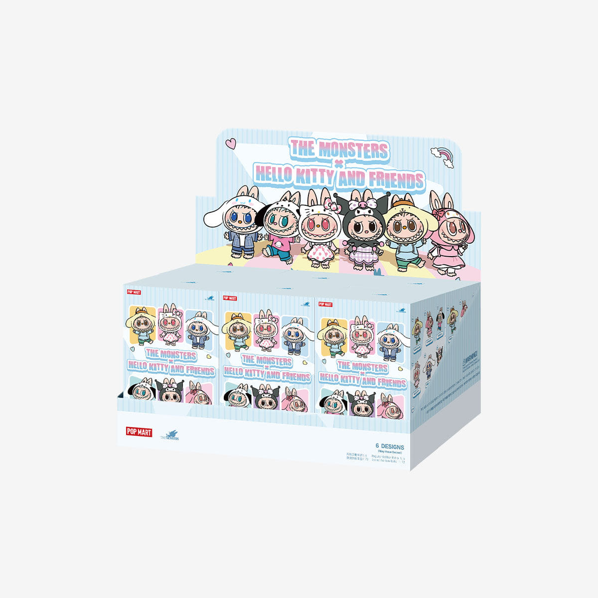 Pop Mart The Monsters Labubu x Hello Kitty and Friends Series Blind Box Vinyl Plush Pendant
