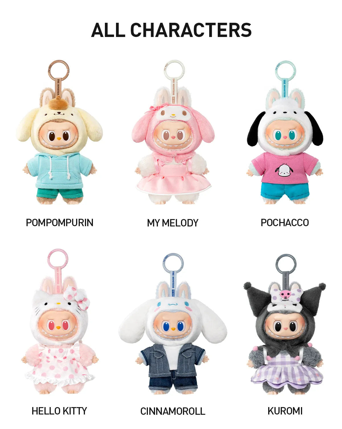 Pop Mart The Monsters Labubu x Hello Kitty and Friends Series Hello Kitty Vinyl Plush Pendant