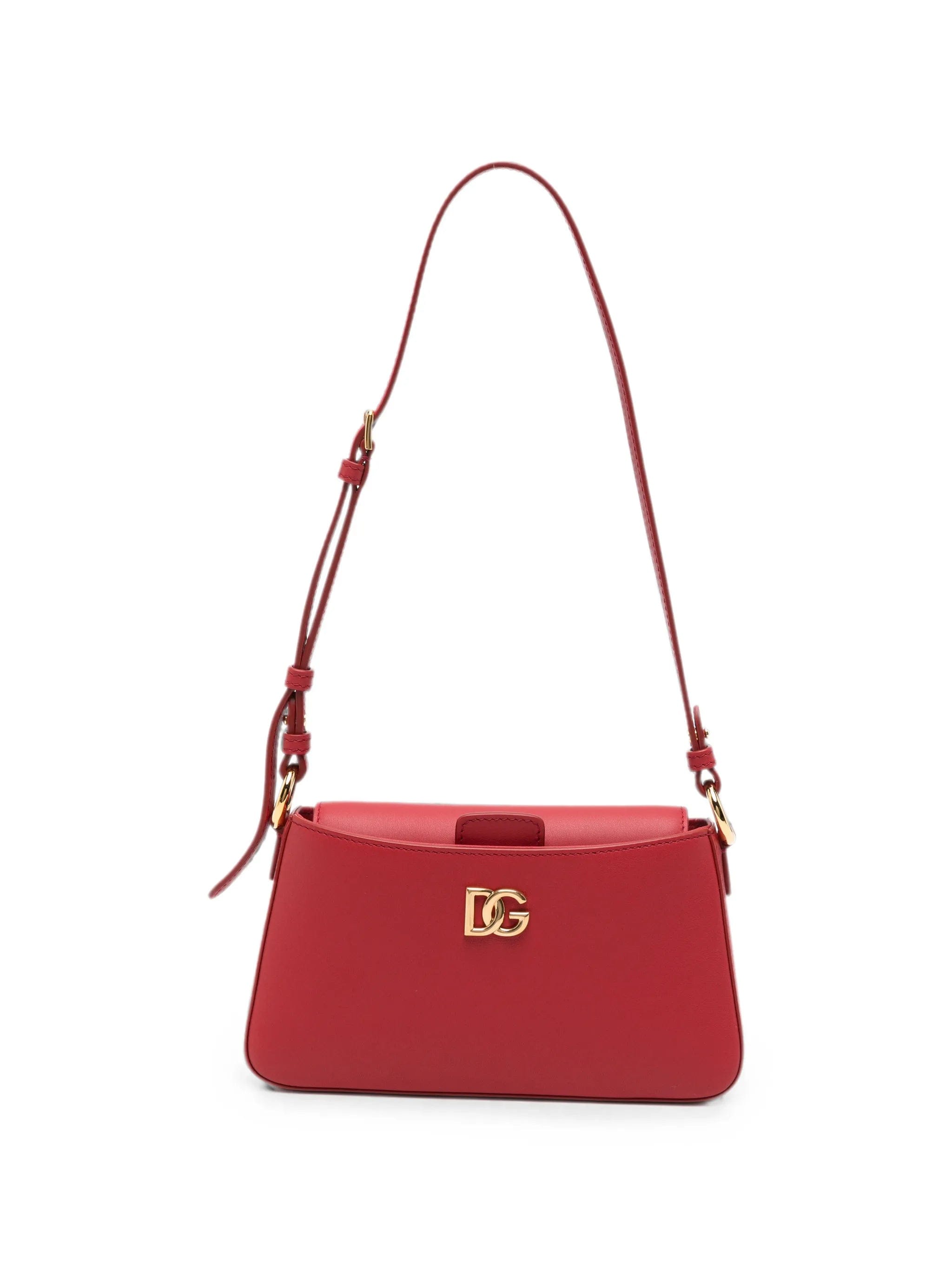Dolce & Gabbana logo - embellished leather phone bag